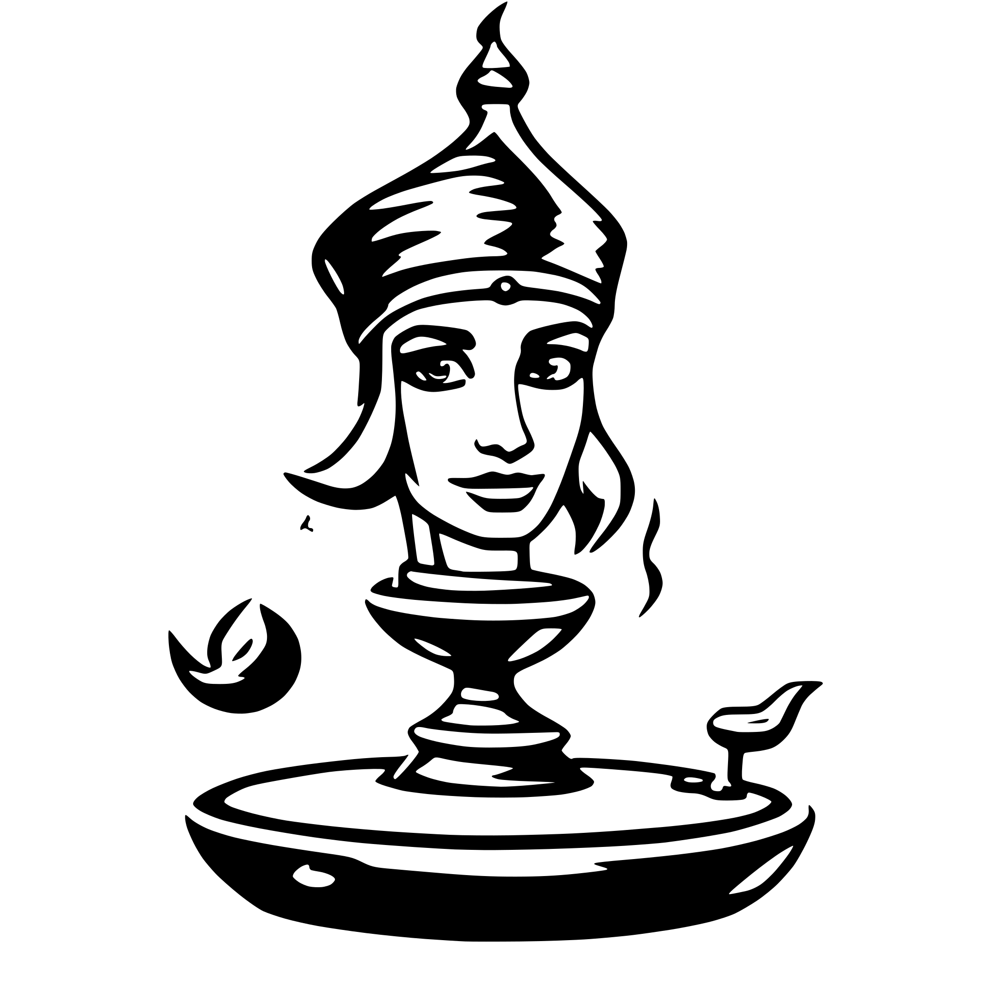 AI-generated SVG of a genie