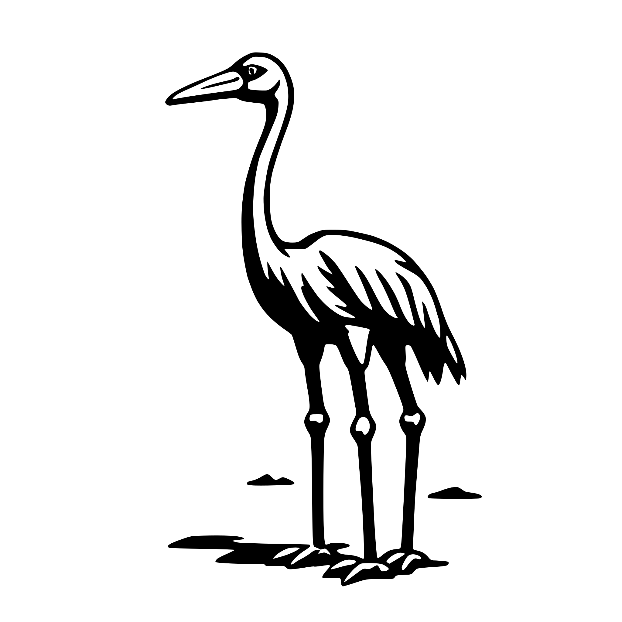 AI-generated SVG of 'crane'
