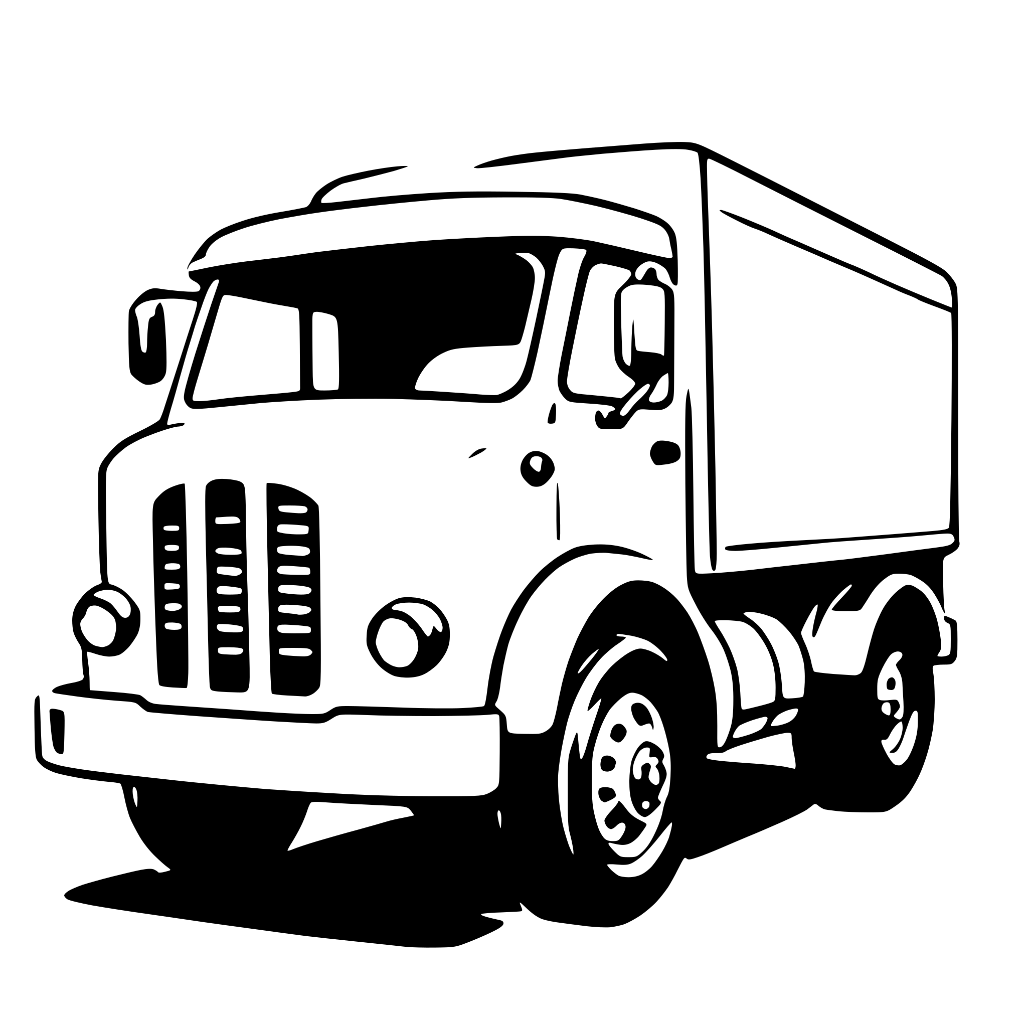 AI-generated SVG of 'garbage truck'