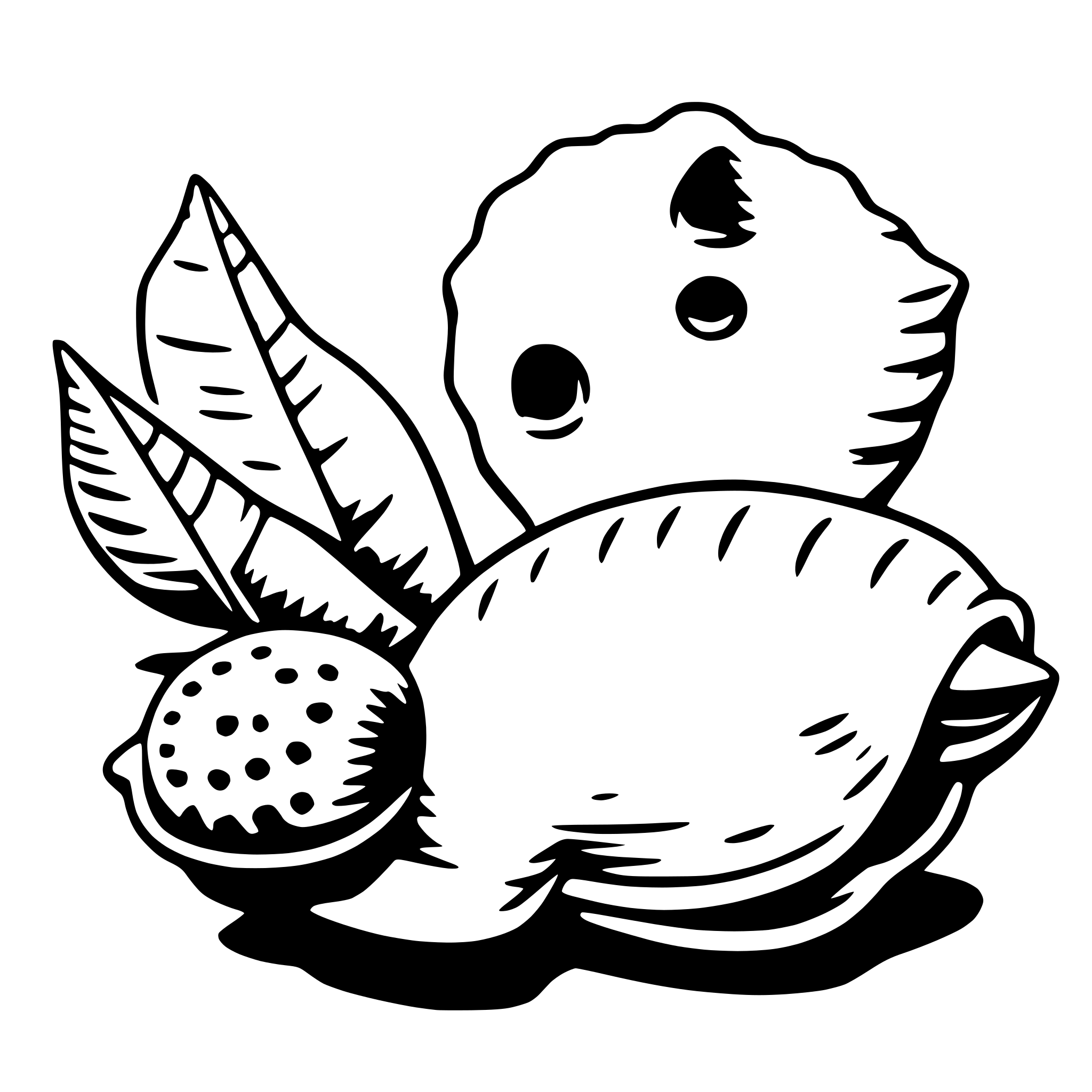 AI-generated SVG of a seashell collection