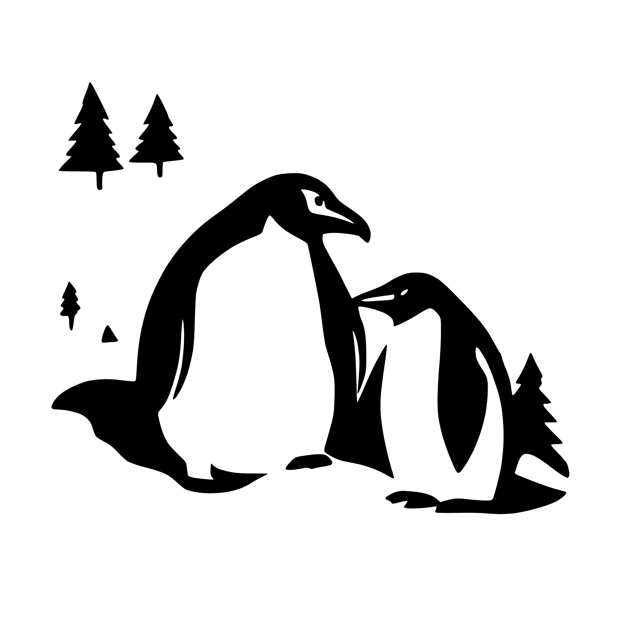 AI-generated SVG of 'penguins huddled in snow'