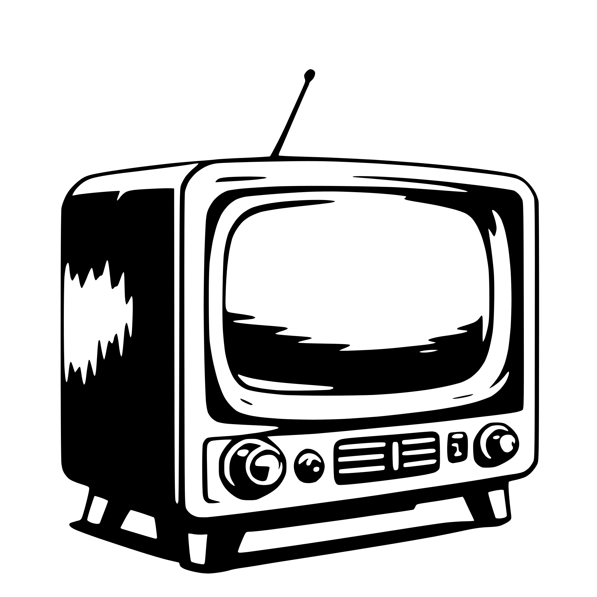 AI-generated SVG of a television