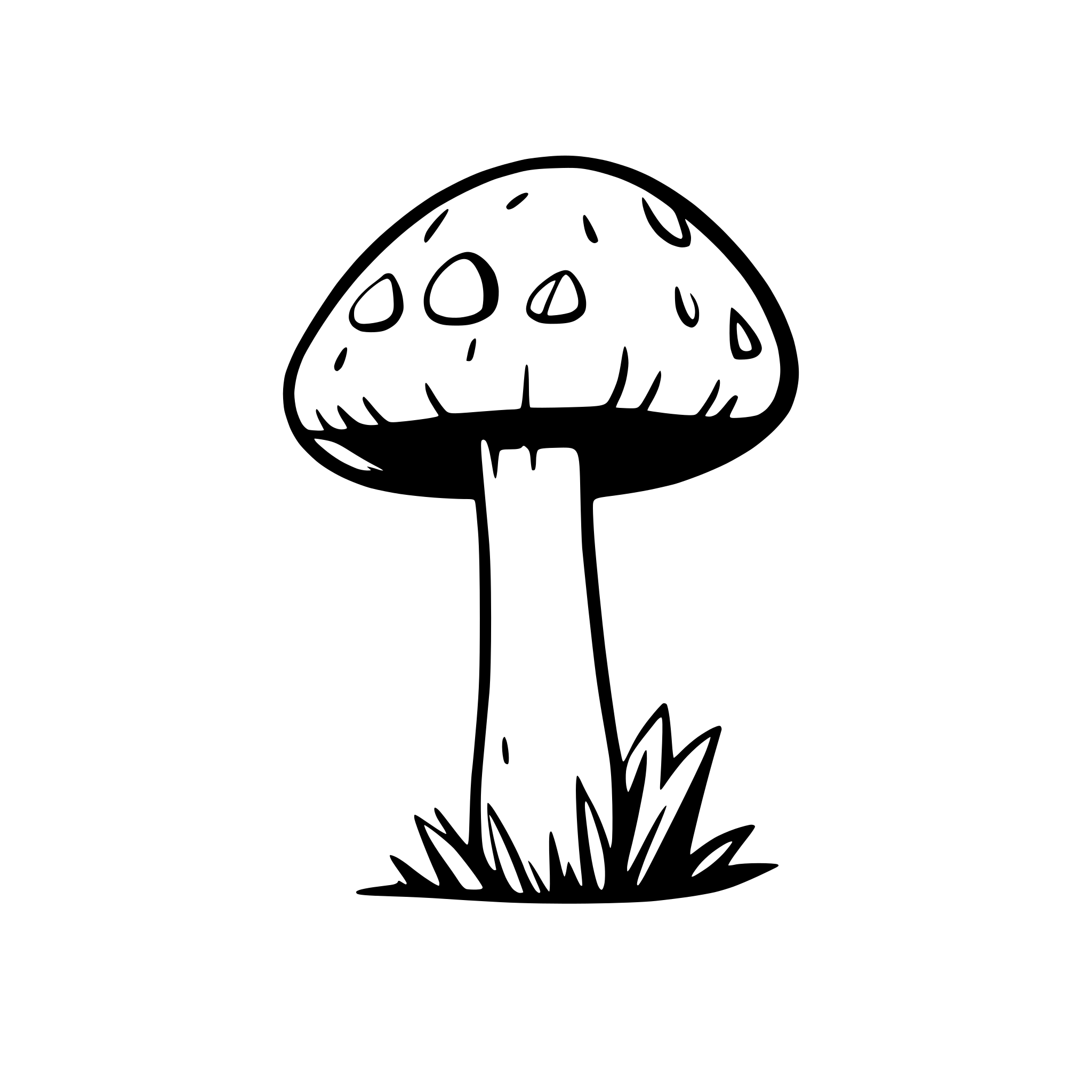 AI-generated SVG of a mushrooms