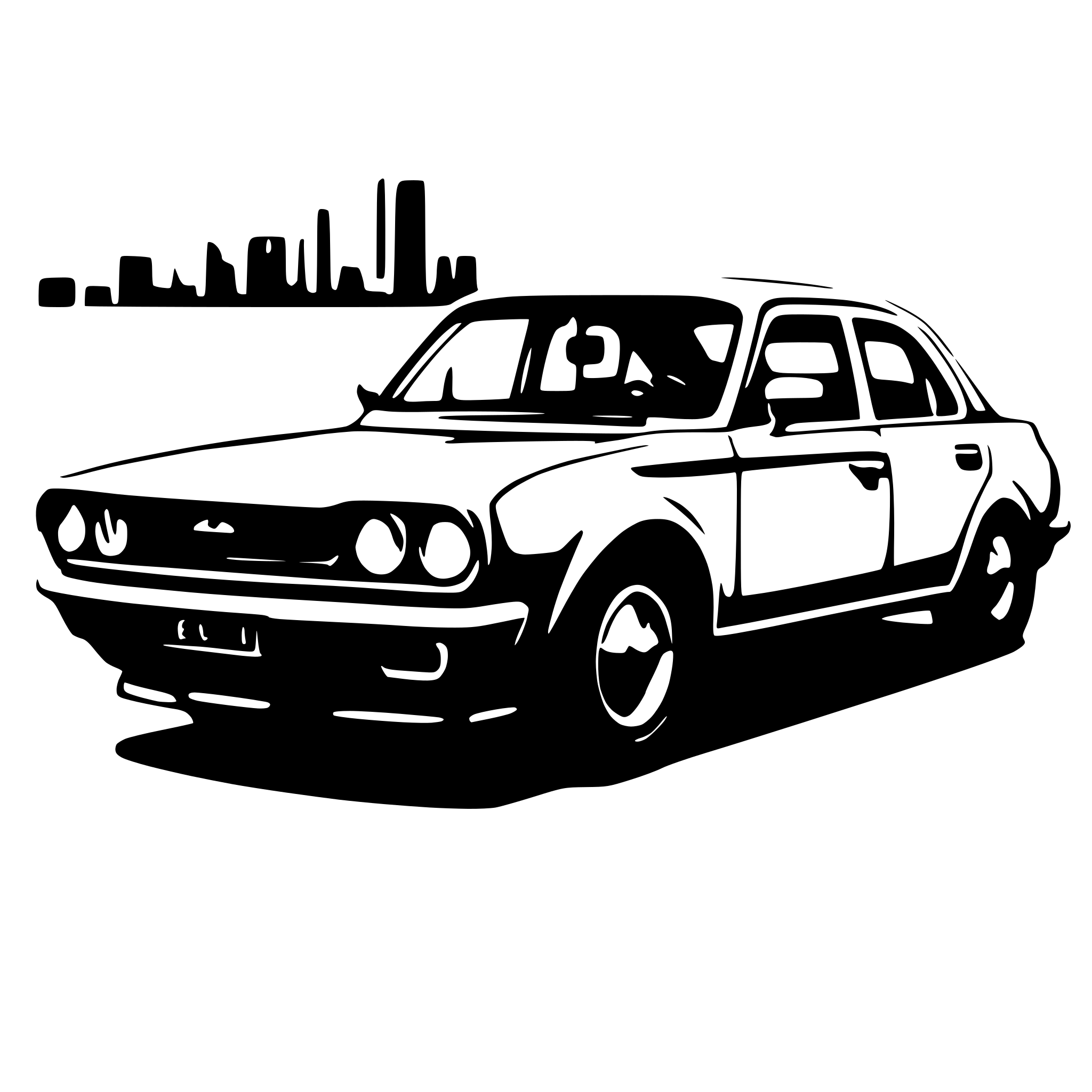 AI-generated SVG of a 1970 subaru sedan