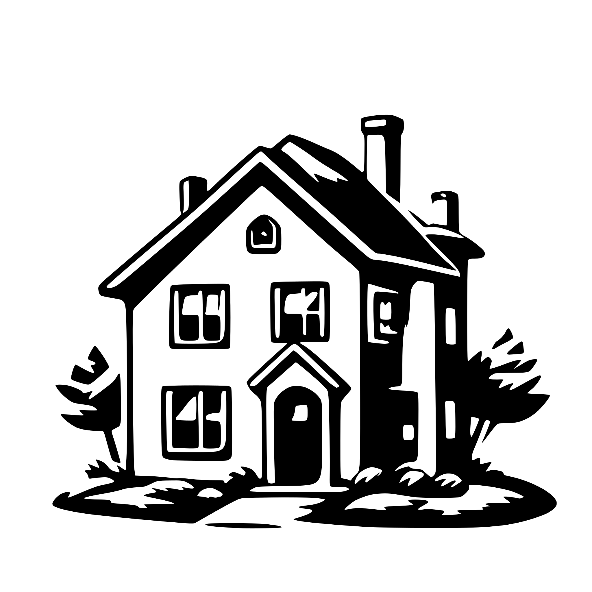 AI-generated SVG of 'house'