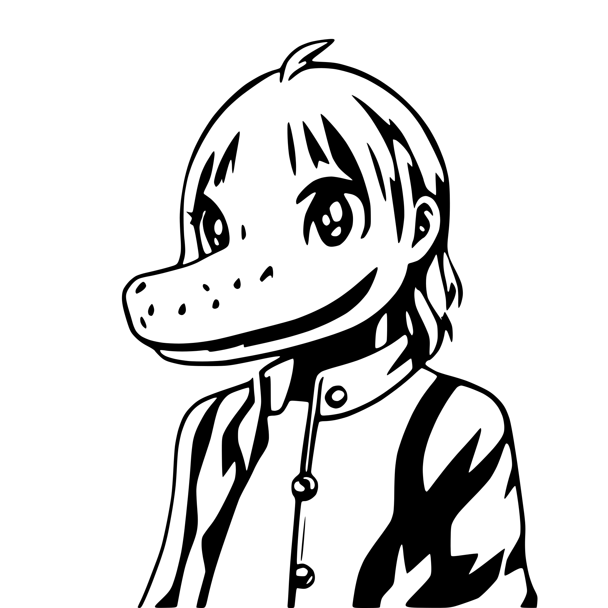AI-generated SVG of a crocodile