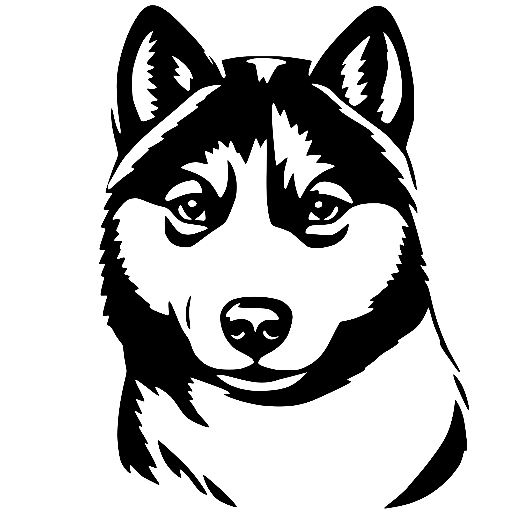 AI-generated SVG of 'akita'