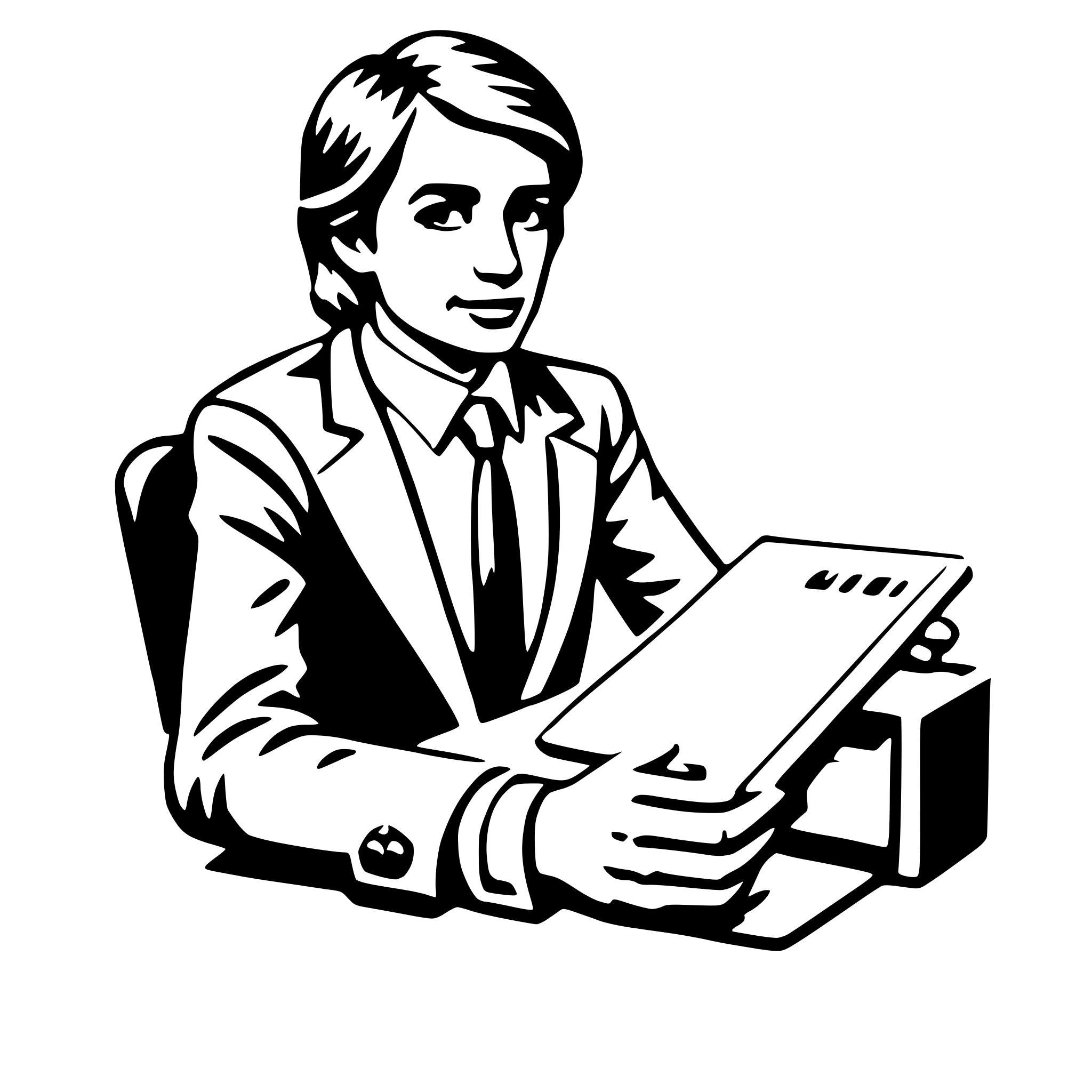AI-generated SVG of 'accountant'