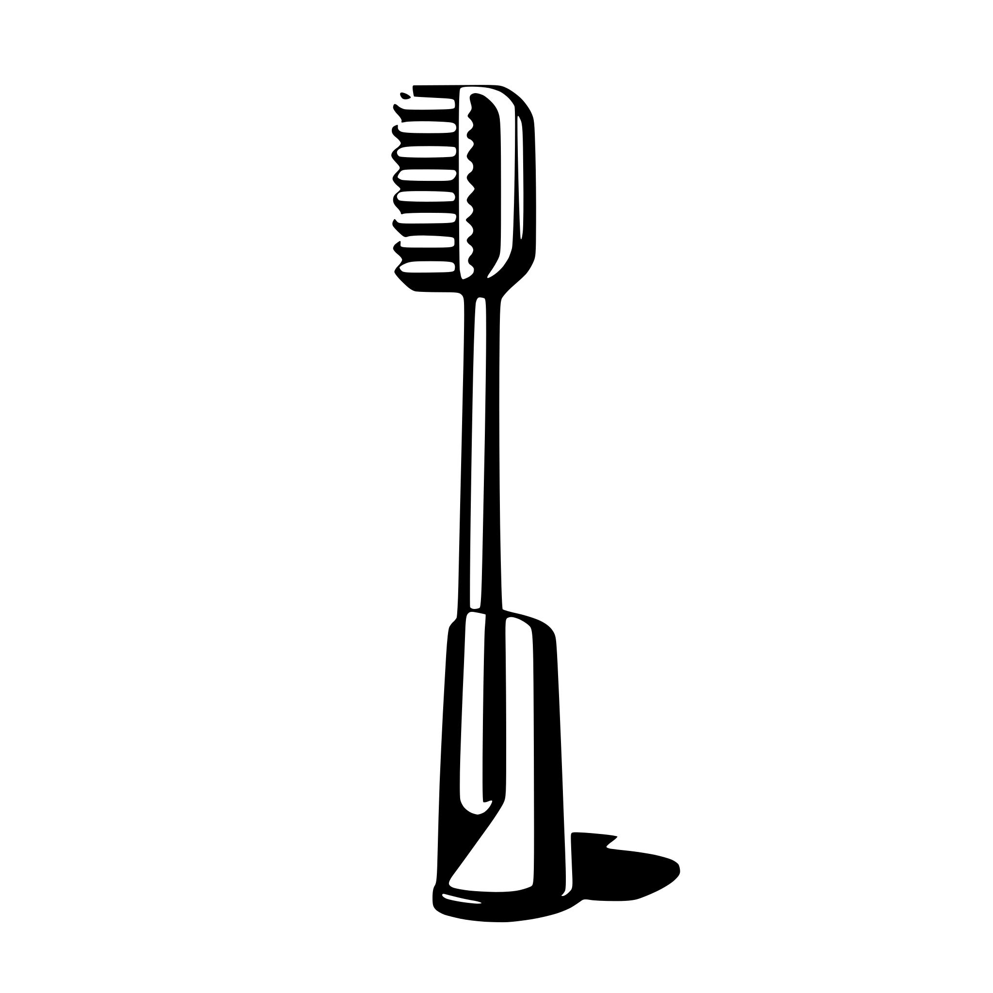 AI-generated SVG of a toothbrush