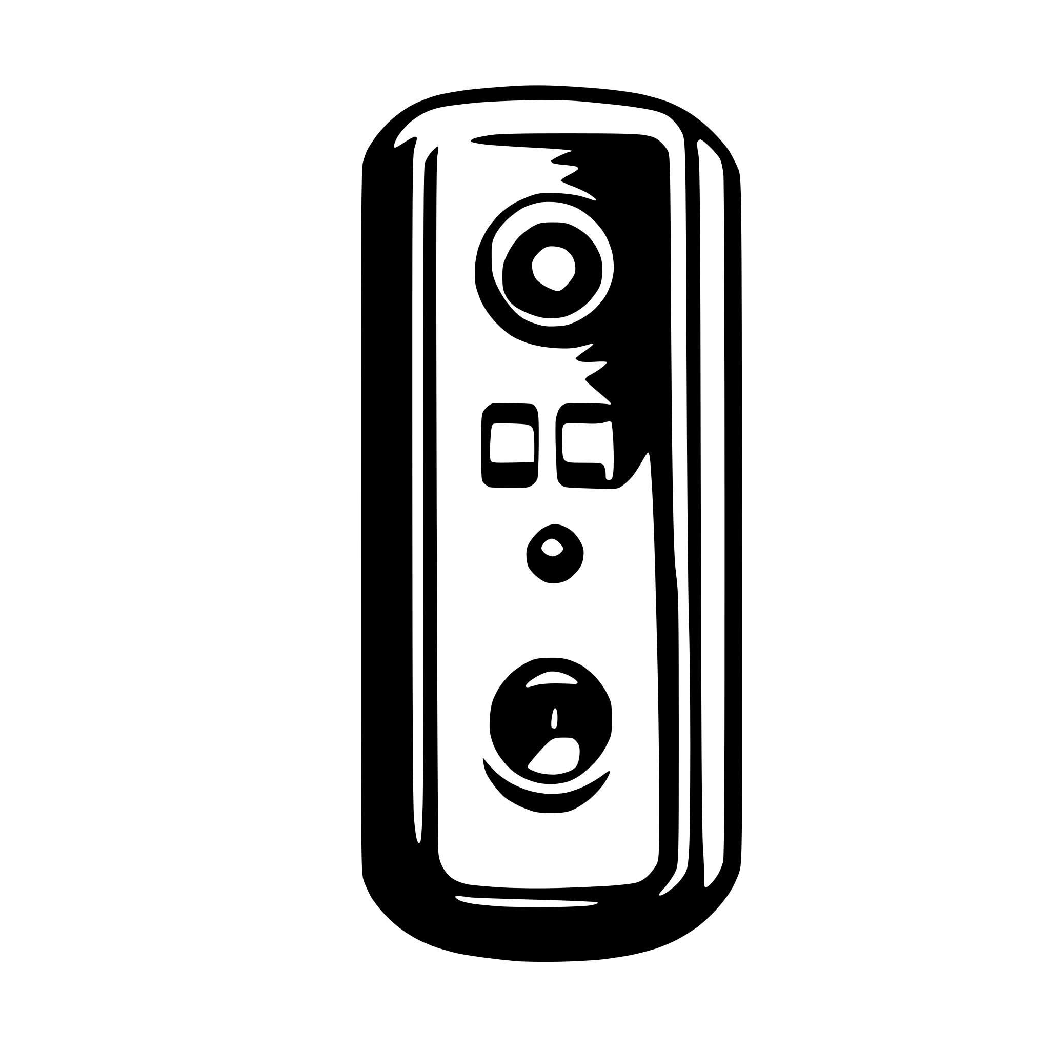 AI-generated SVG of a qr doorbell