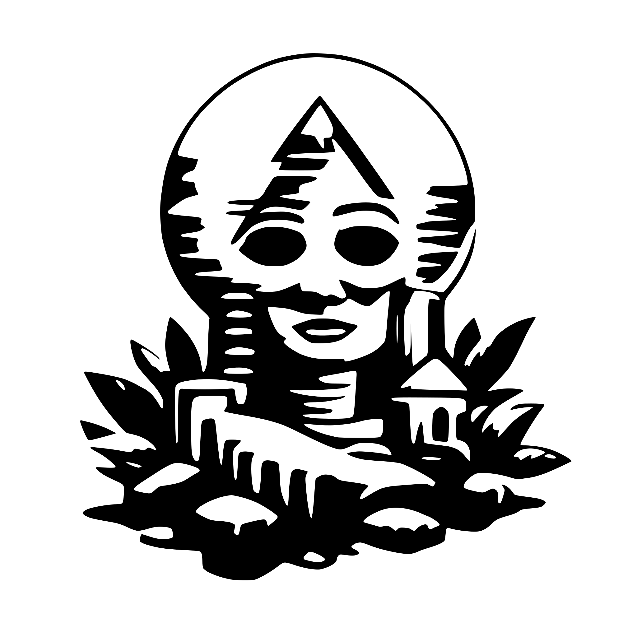 AI-generated SVG of a psylocibe