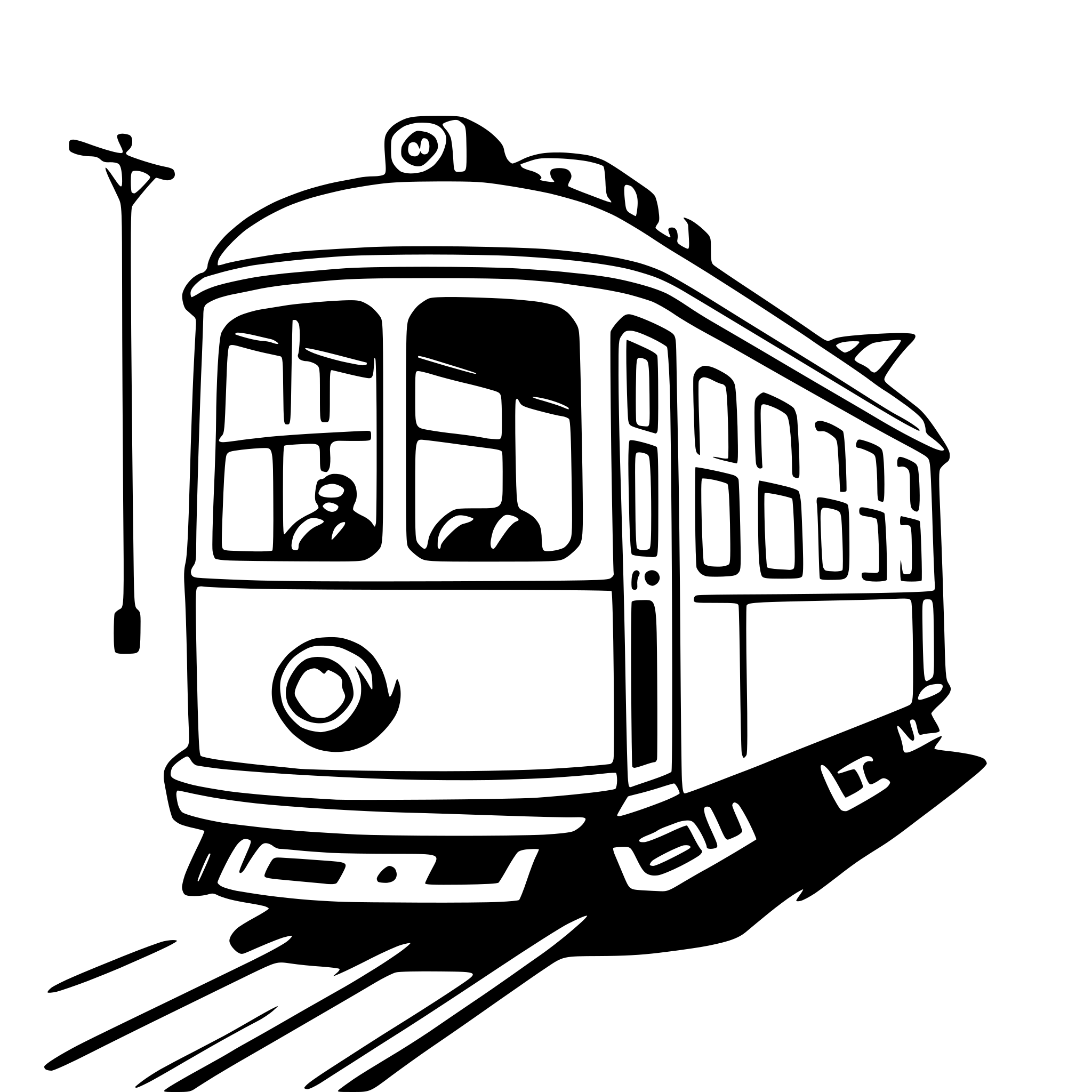 AI-generated SVG of 'tram'