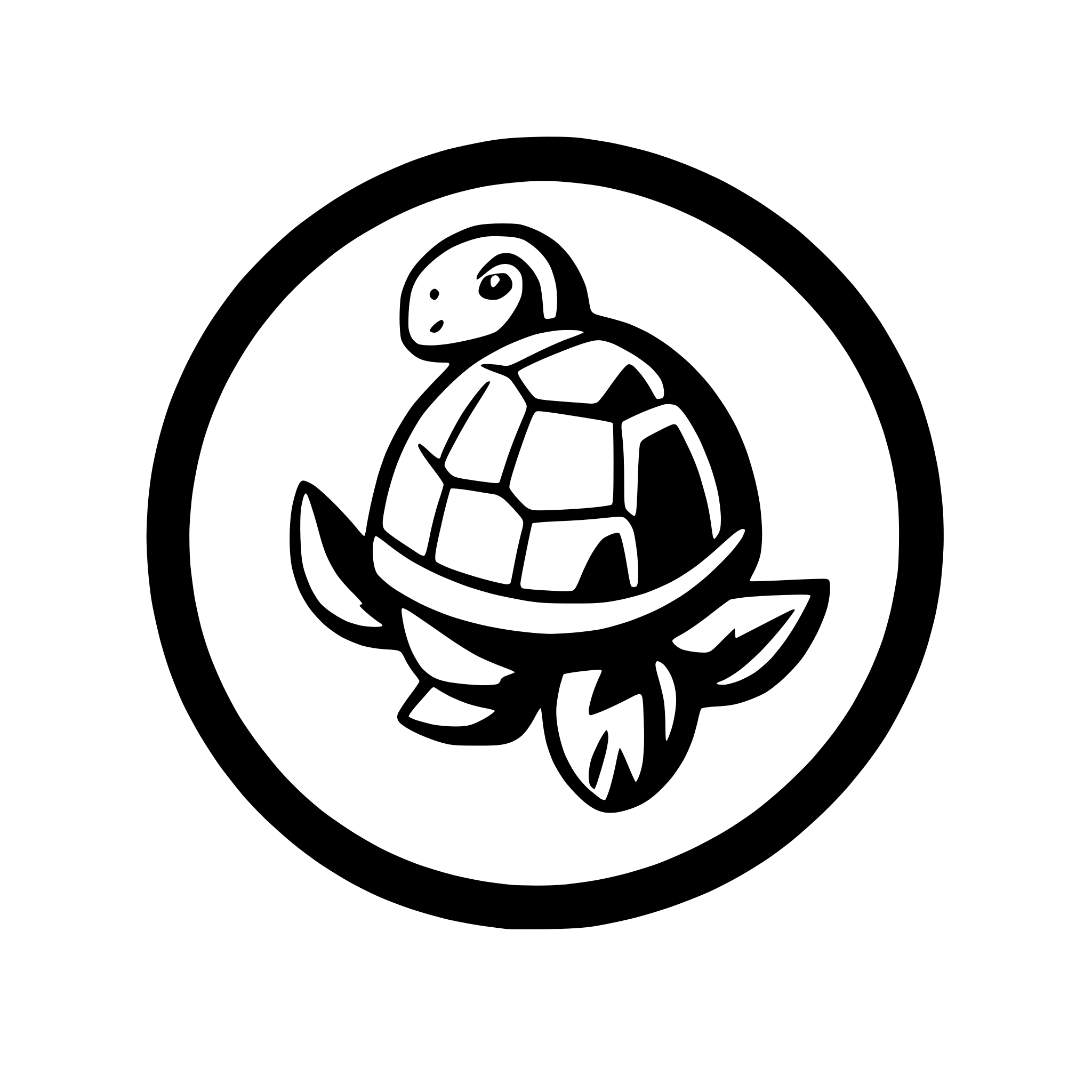 AI-generated SVG of a minimalist turtle with shell pattern