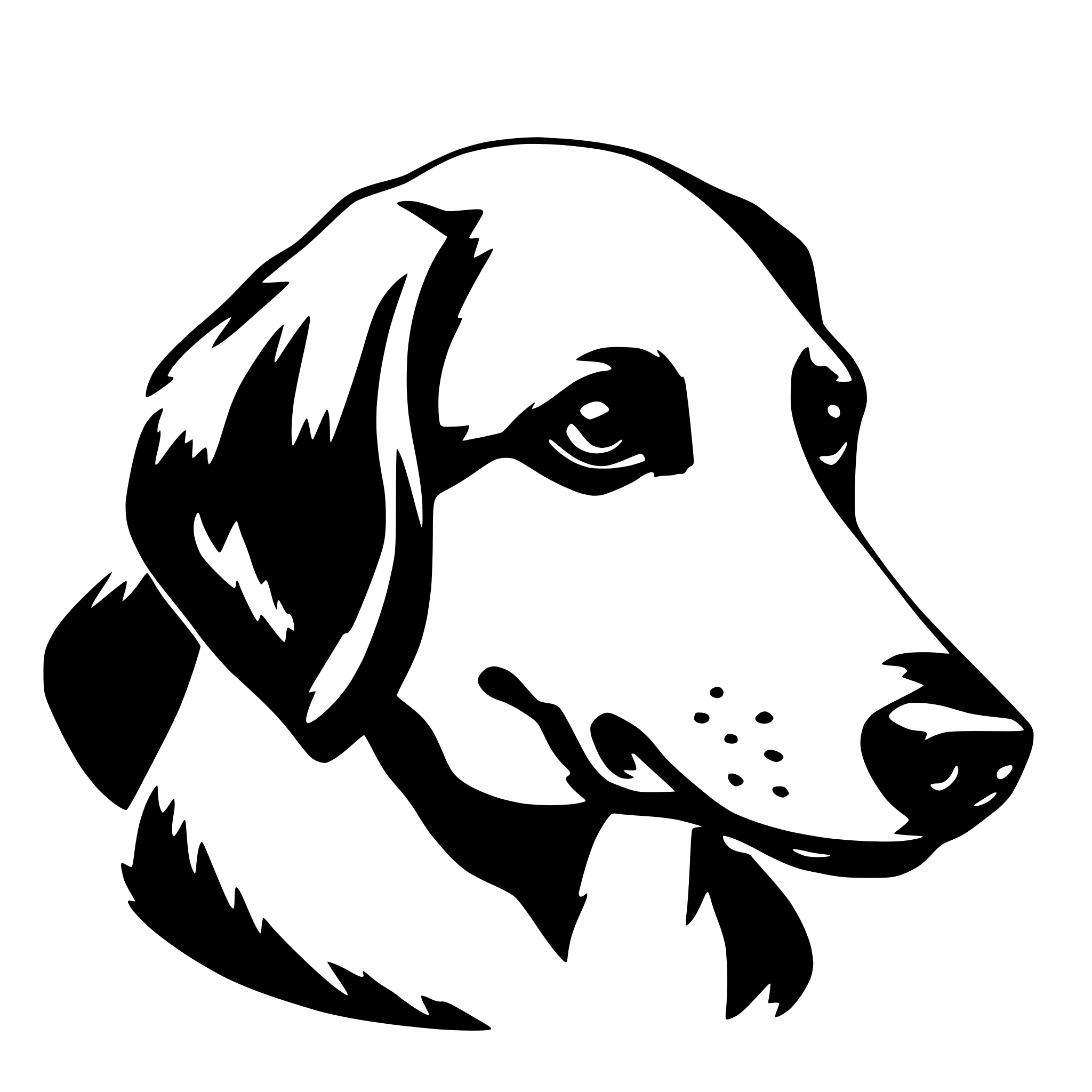 AI-generated SVG of a dog