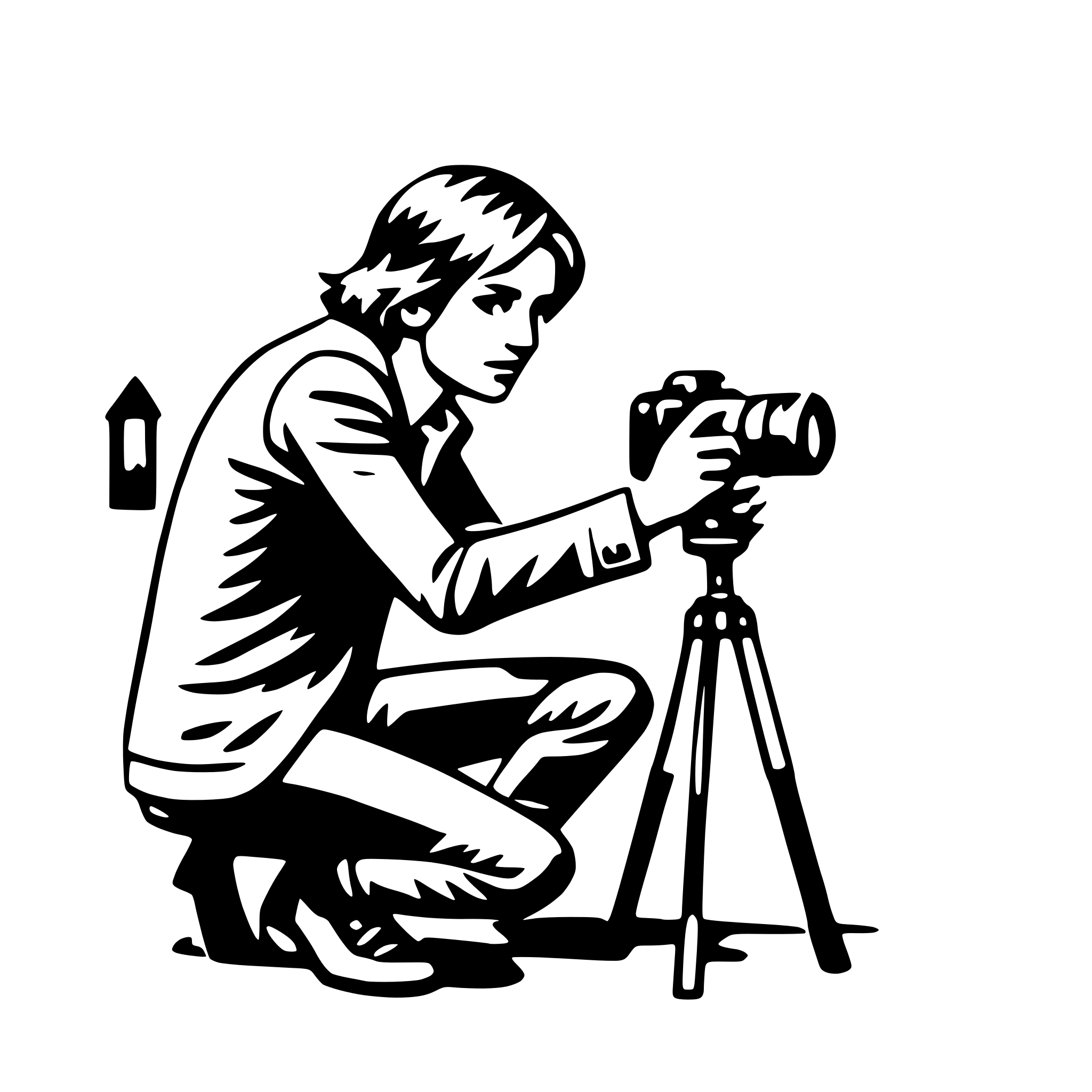 AI-generated SVG of 'photographer'