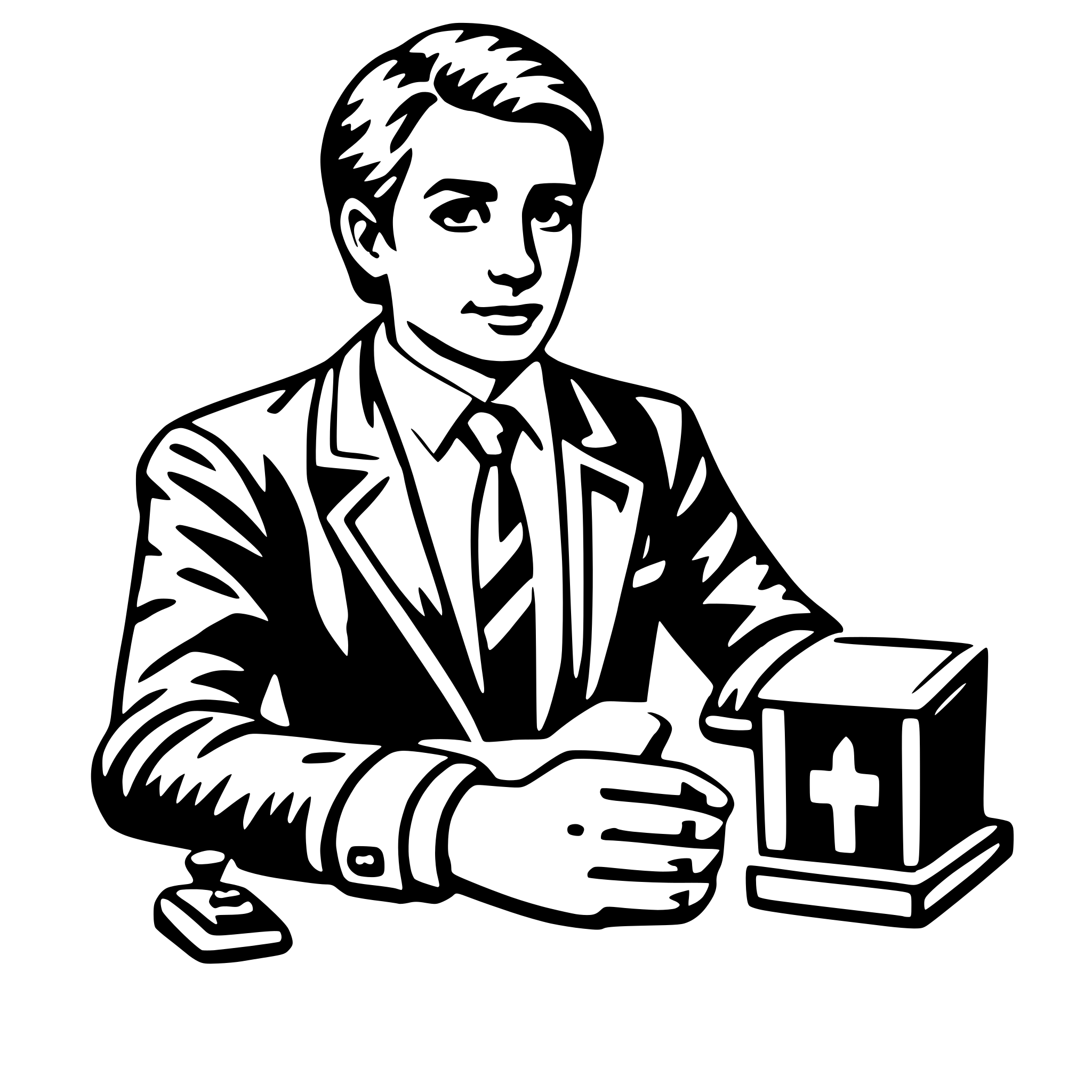 AI-generated SVG of 'lawyer'