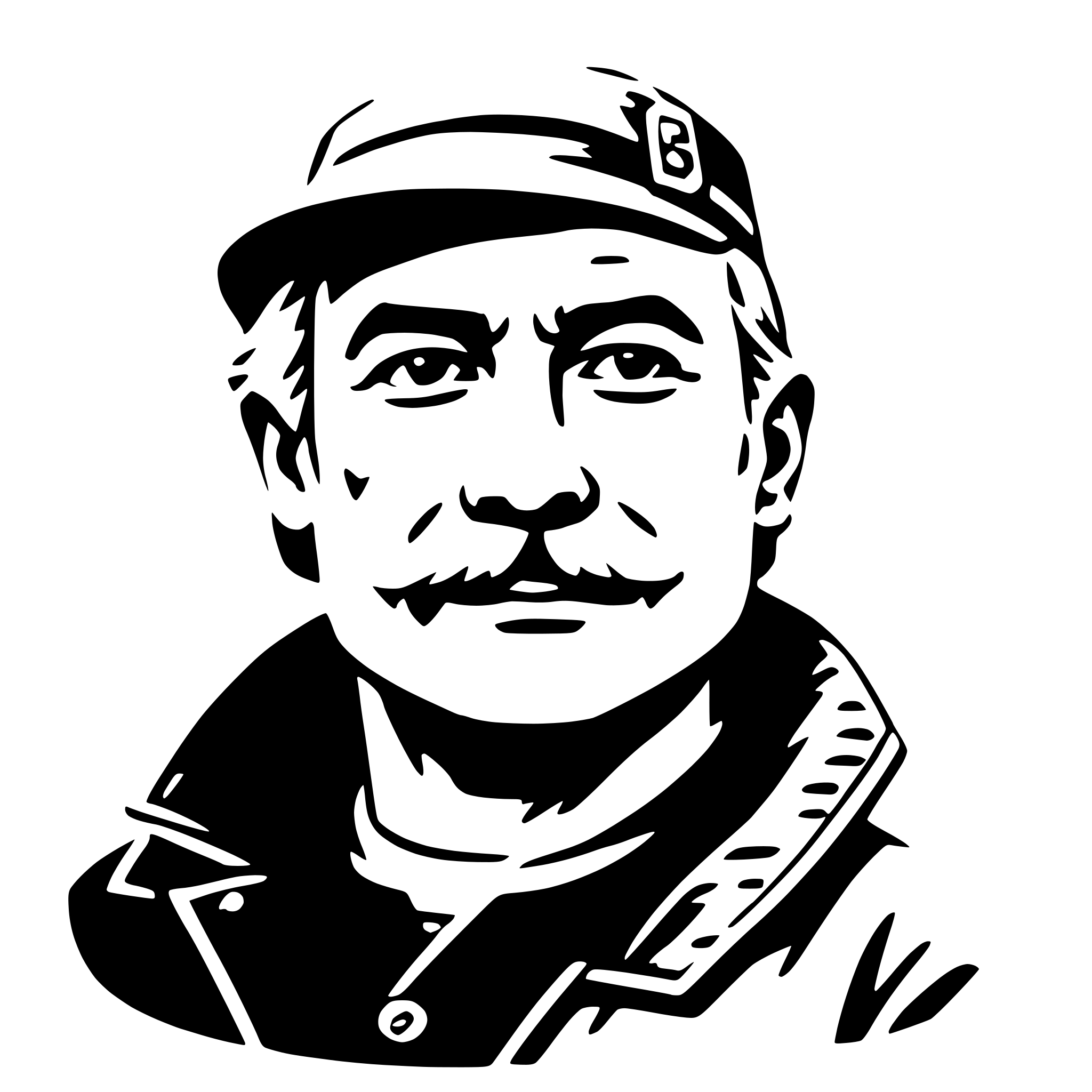 AI-generated SVG of 'ernest hemingway'