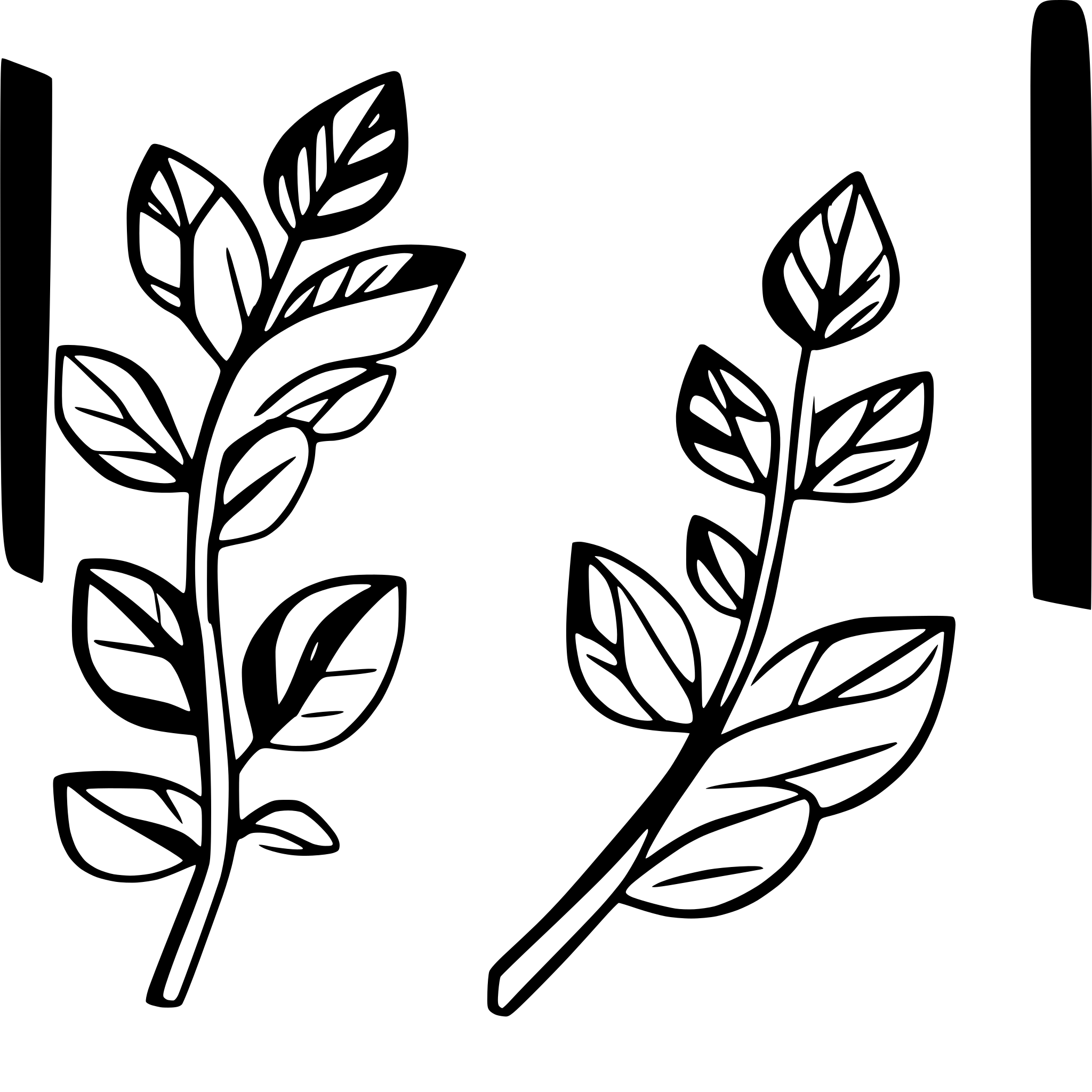 AI-generated SVG of a floral vine border