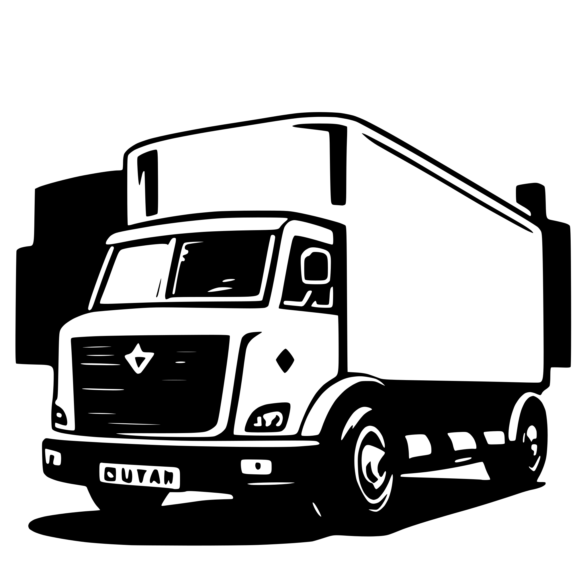 AI-generated SVG of a security vehicle HGV