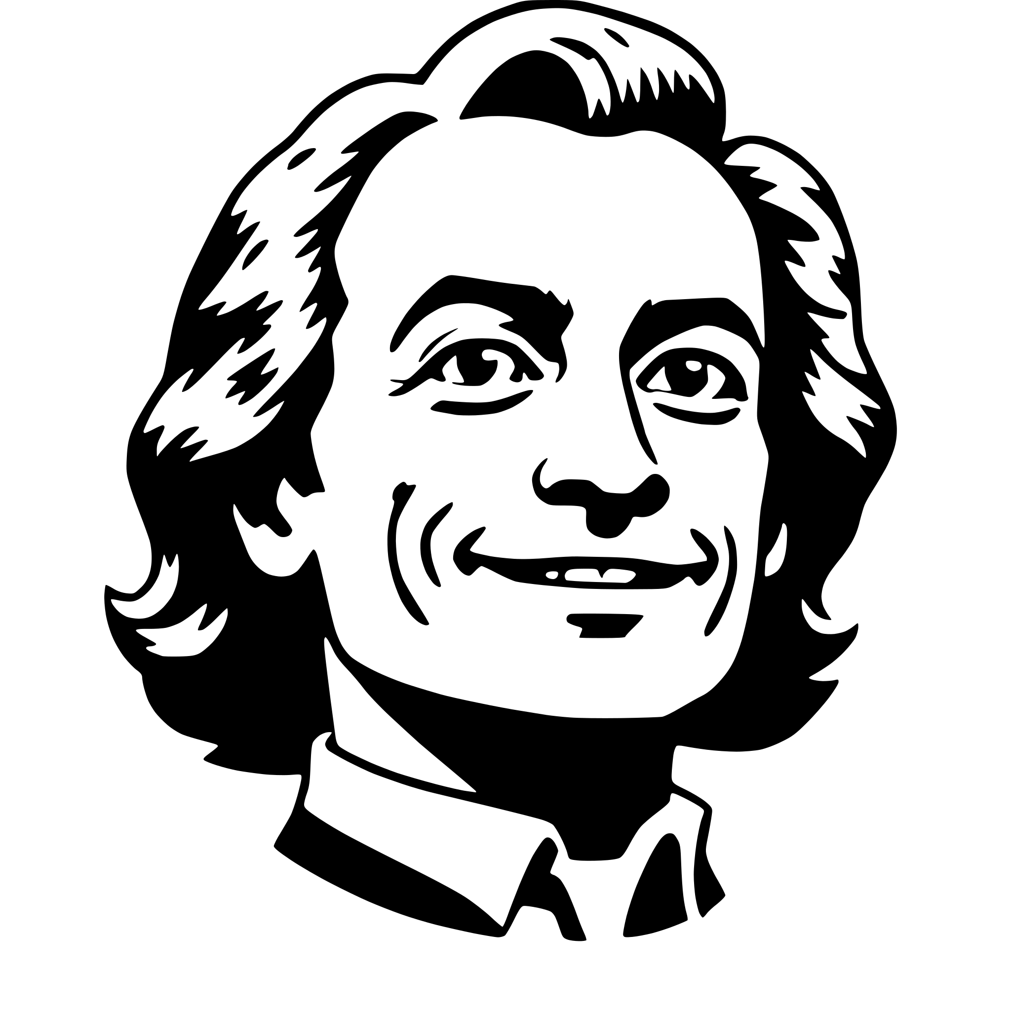AI-generated SVG of 'richard feynman'