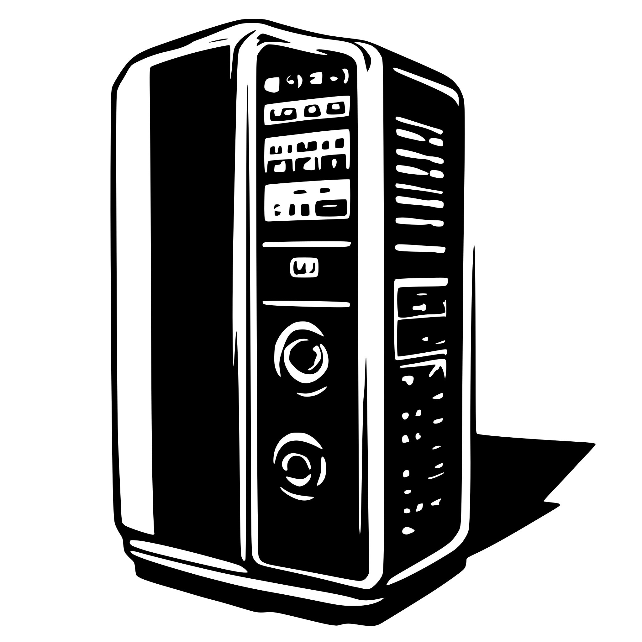 AI-generated SVG of 'computer case'