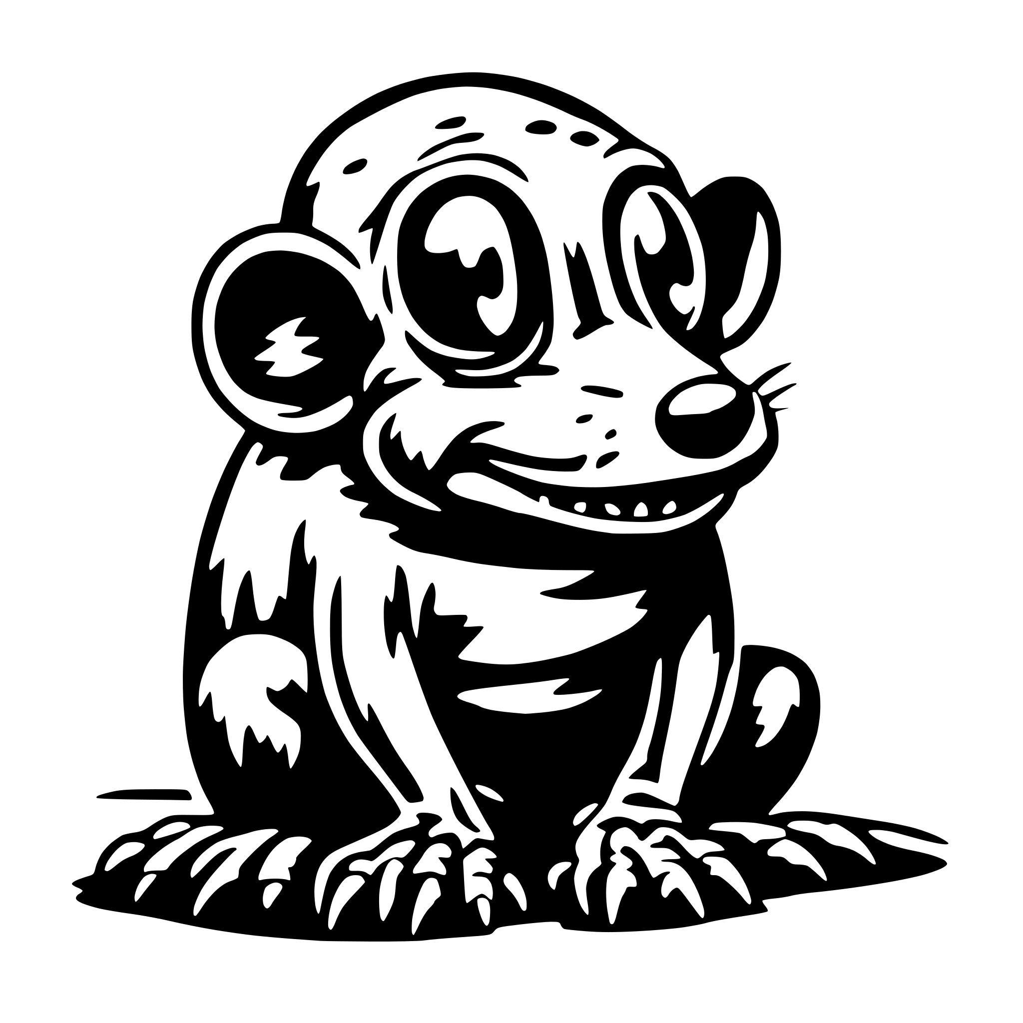 AI-generated SVG of a rat fink style