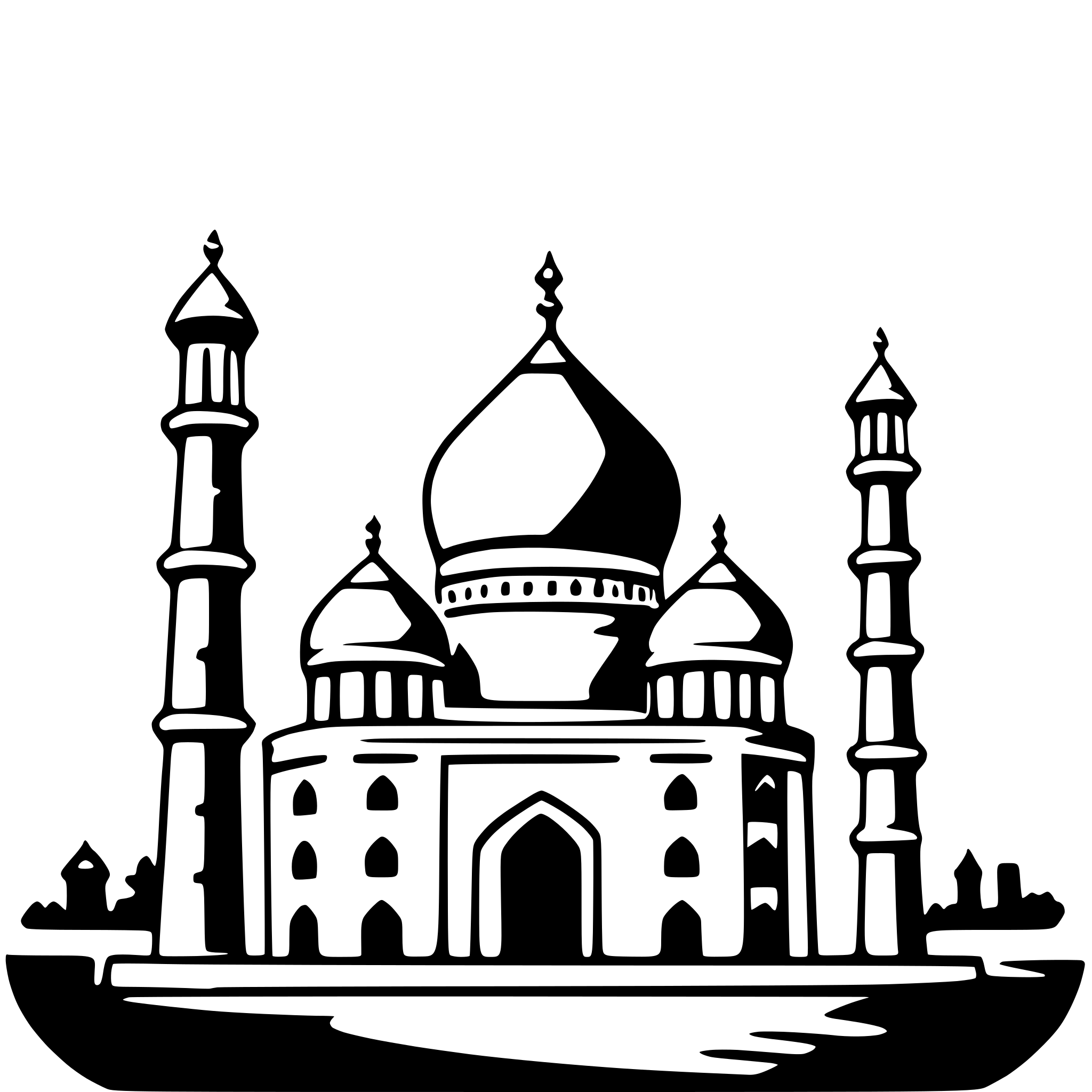 AI-generated SVG of a taj mahal