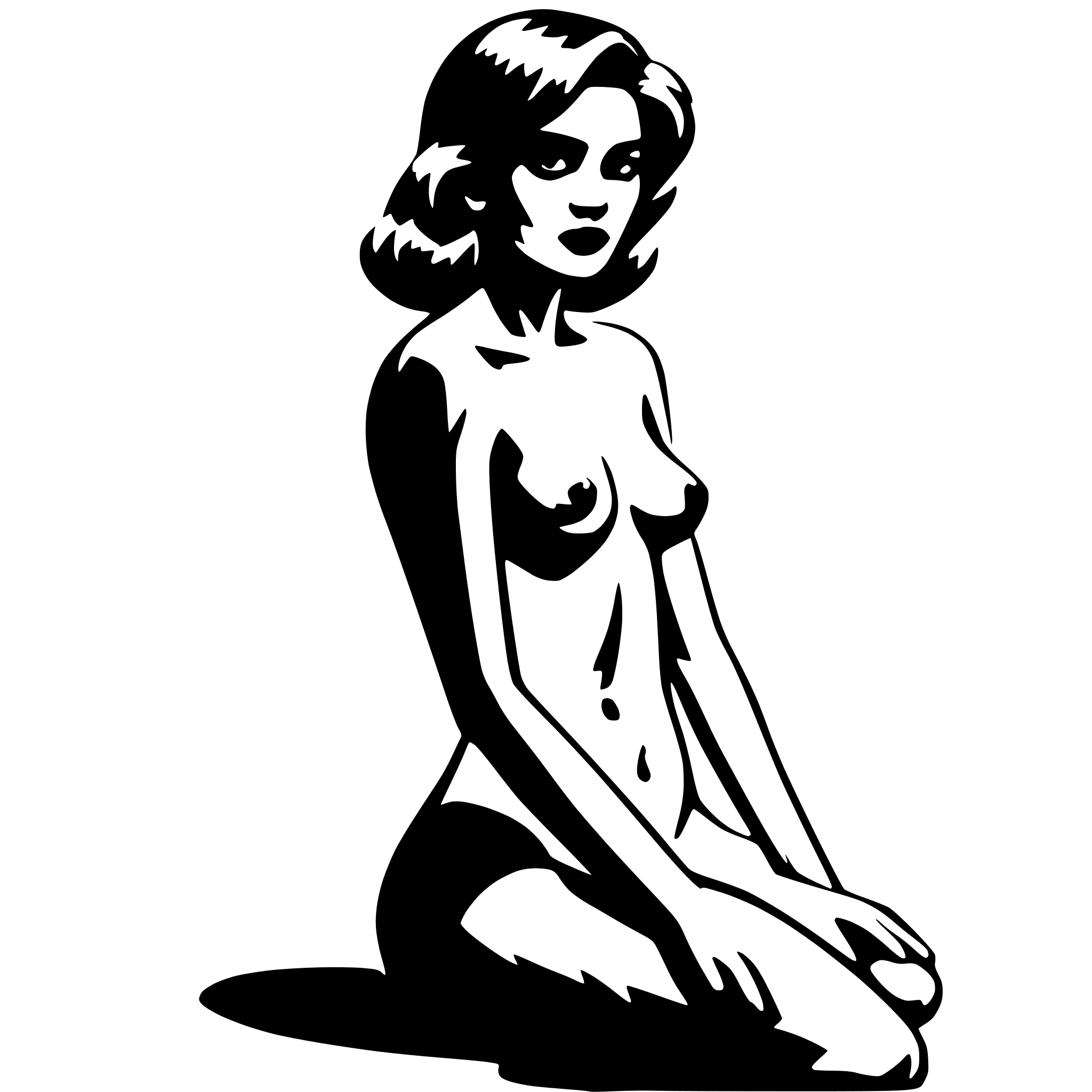 AI-generated SVG of 'Nude'