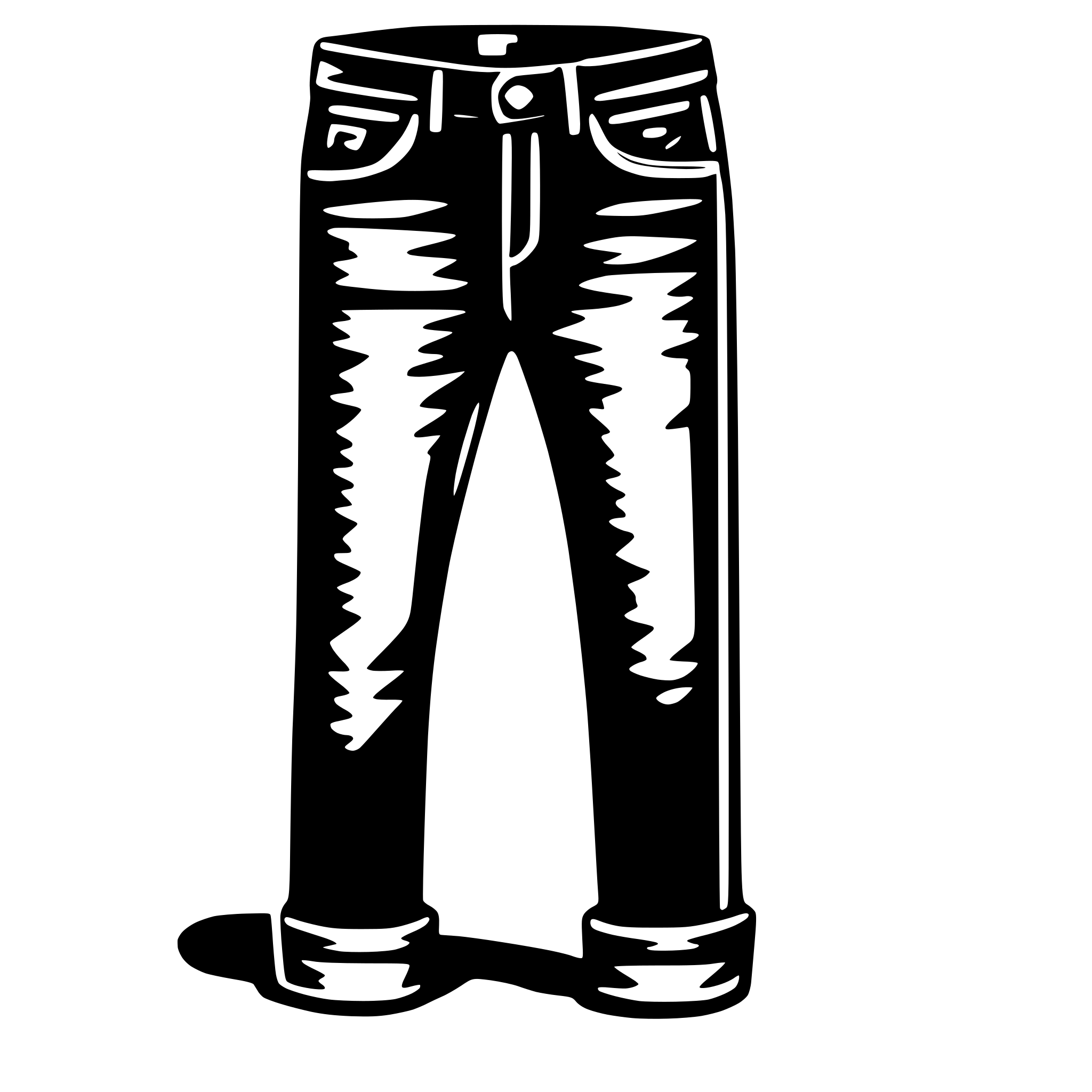 AI-generated SVG of 'jeans'