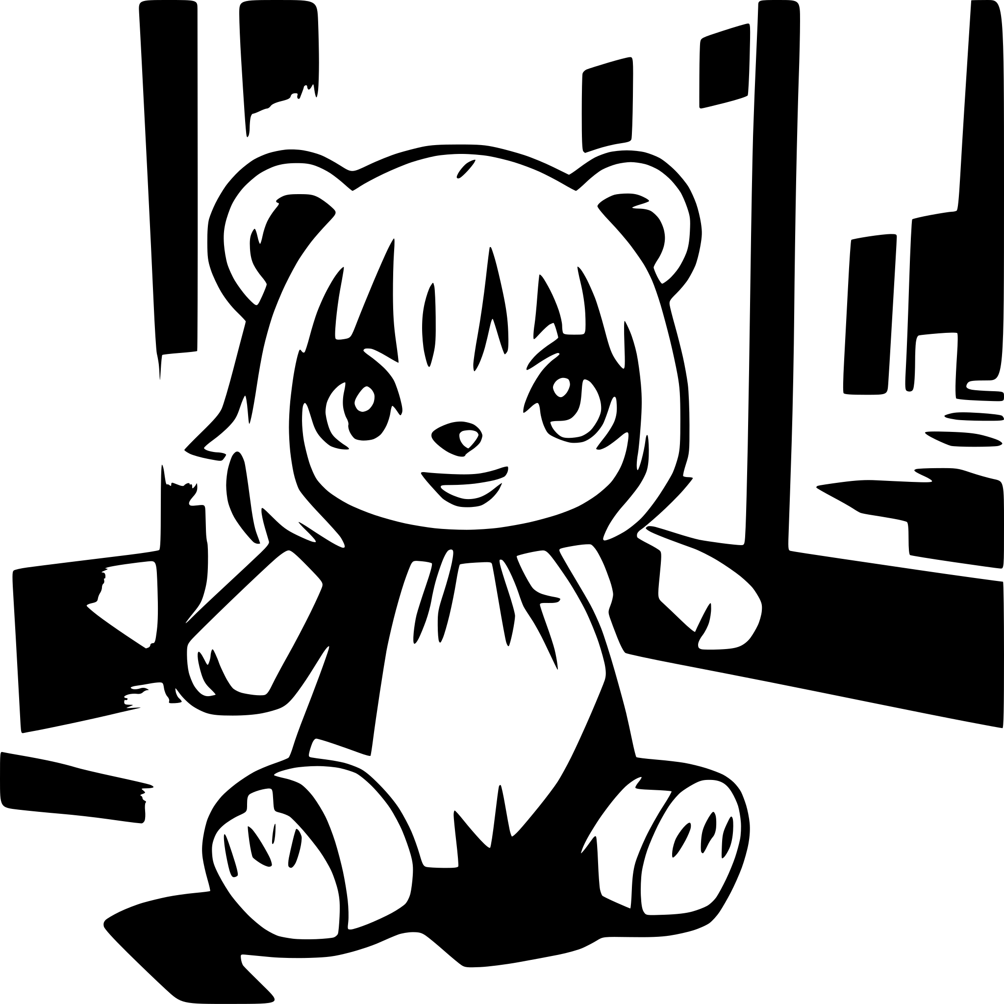 AI-generated SVG of a bear