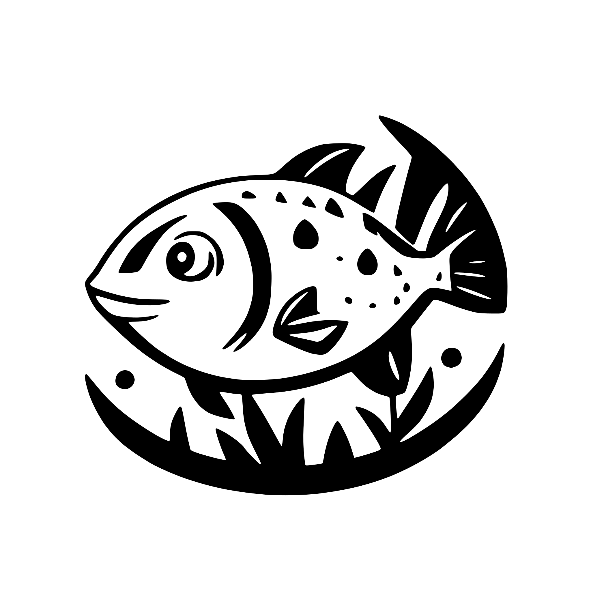 AI-generated SVG of a fish silhouette