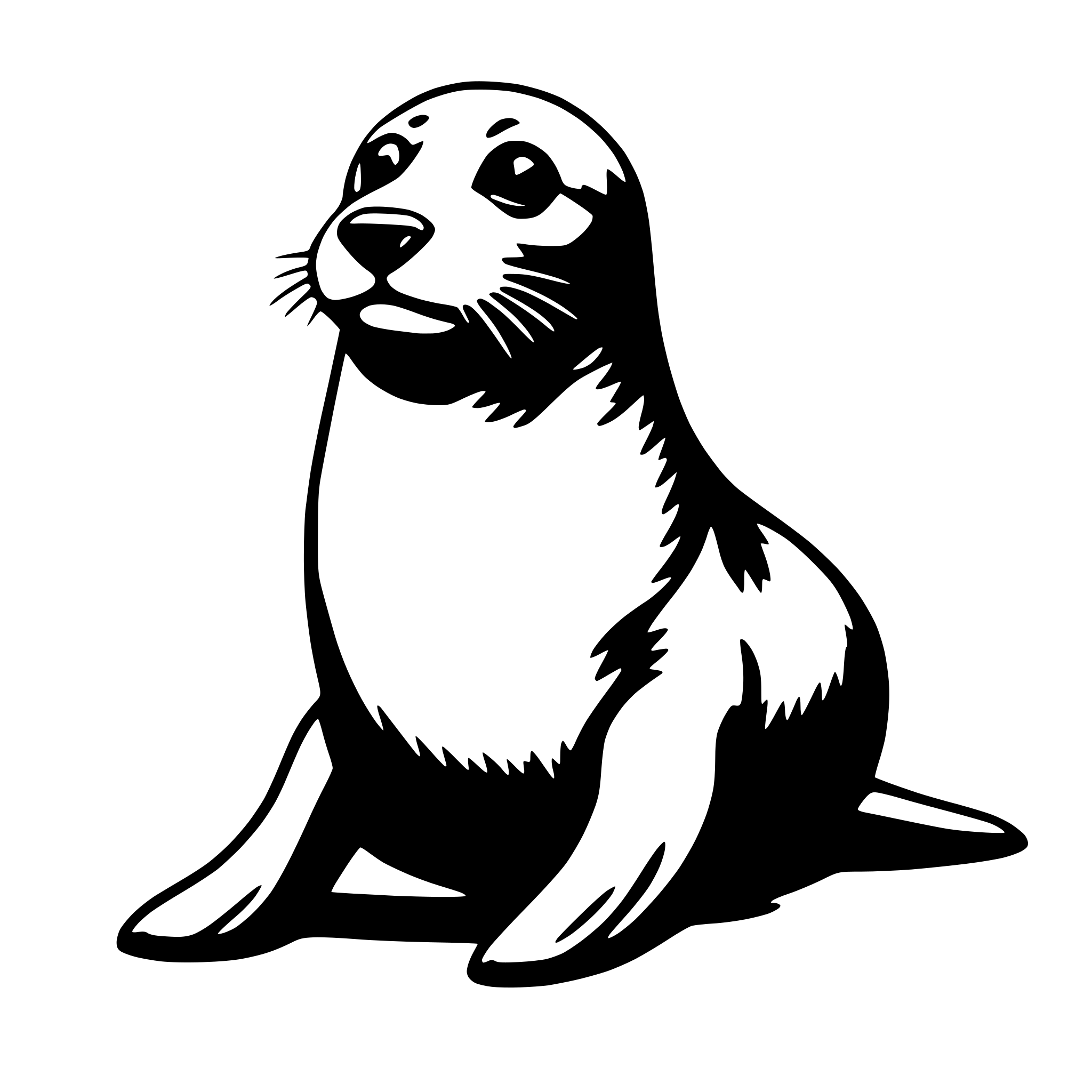 AI-generated SVG of 'seal'