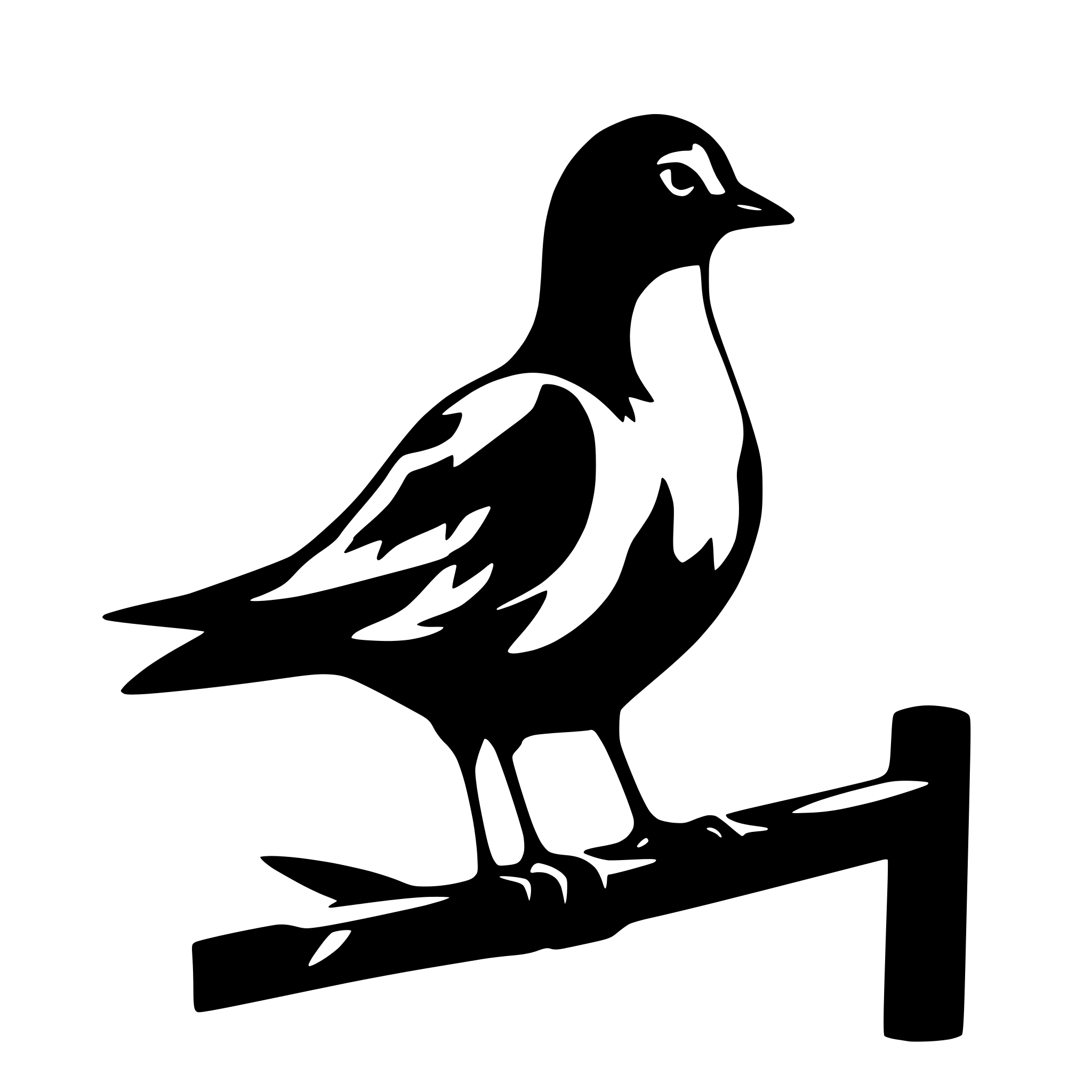 AI-generated SVG of a a dove