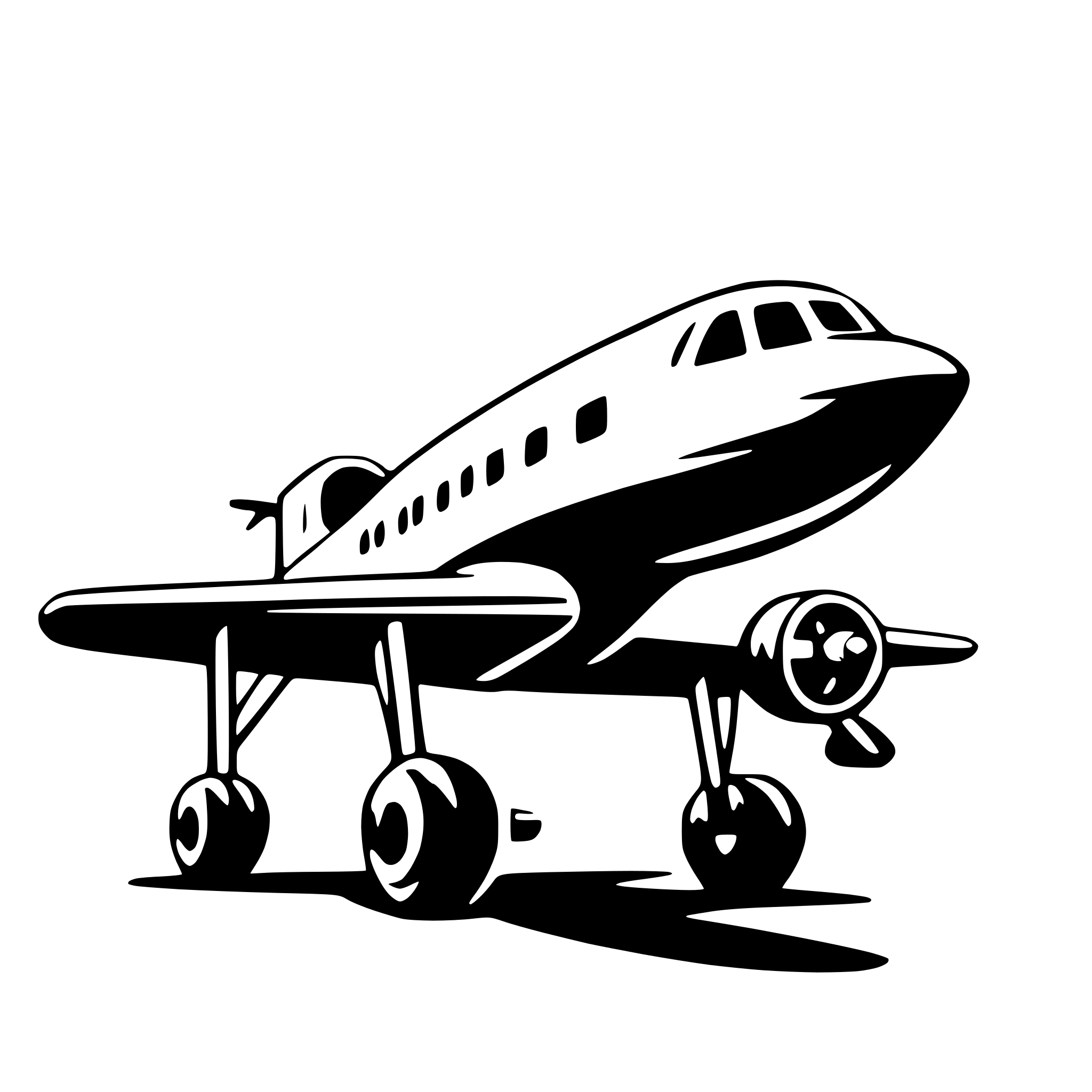AI-generated SVG of 'airplane'
