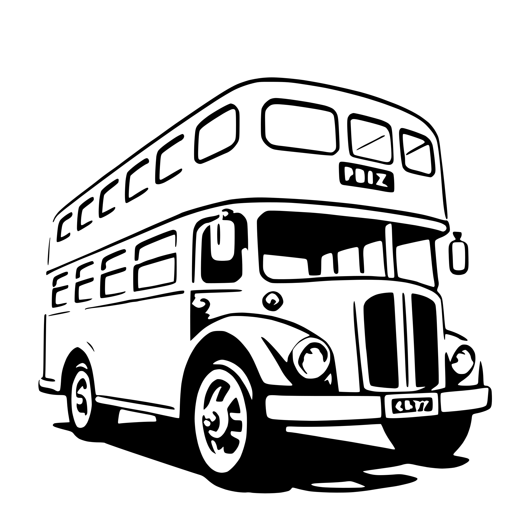 AI-generated SVG of 'double-decker bus'