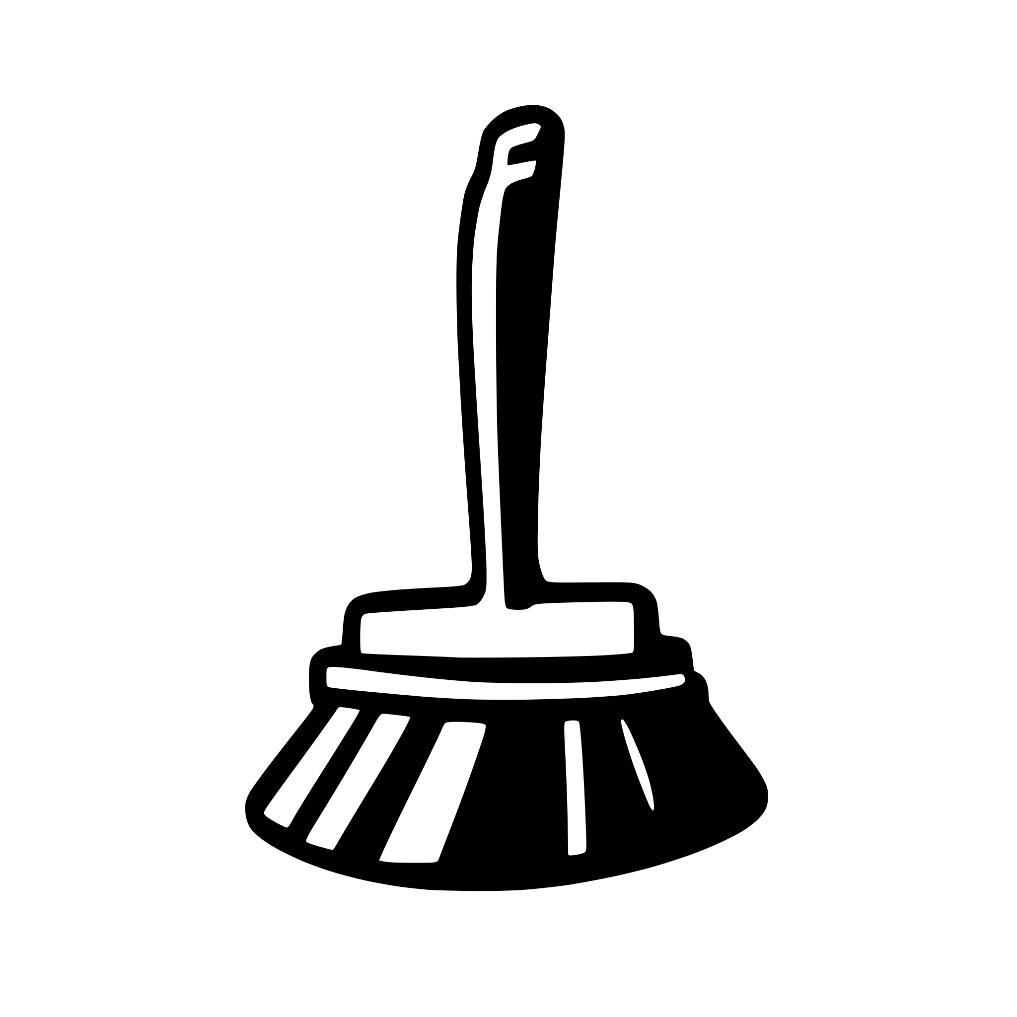 AI-generated SVG of 'cleaning brush dust primitive icon'