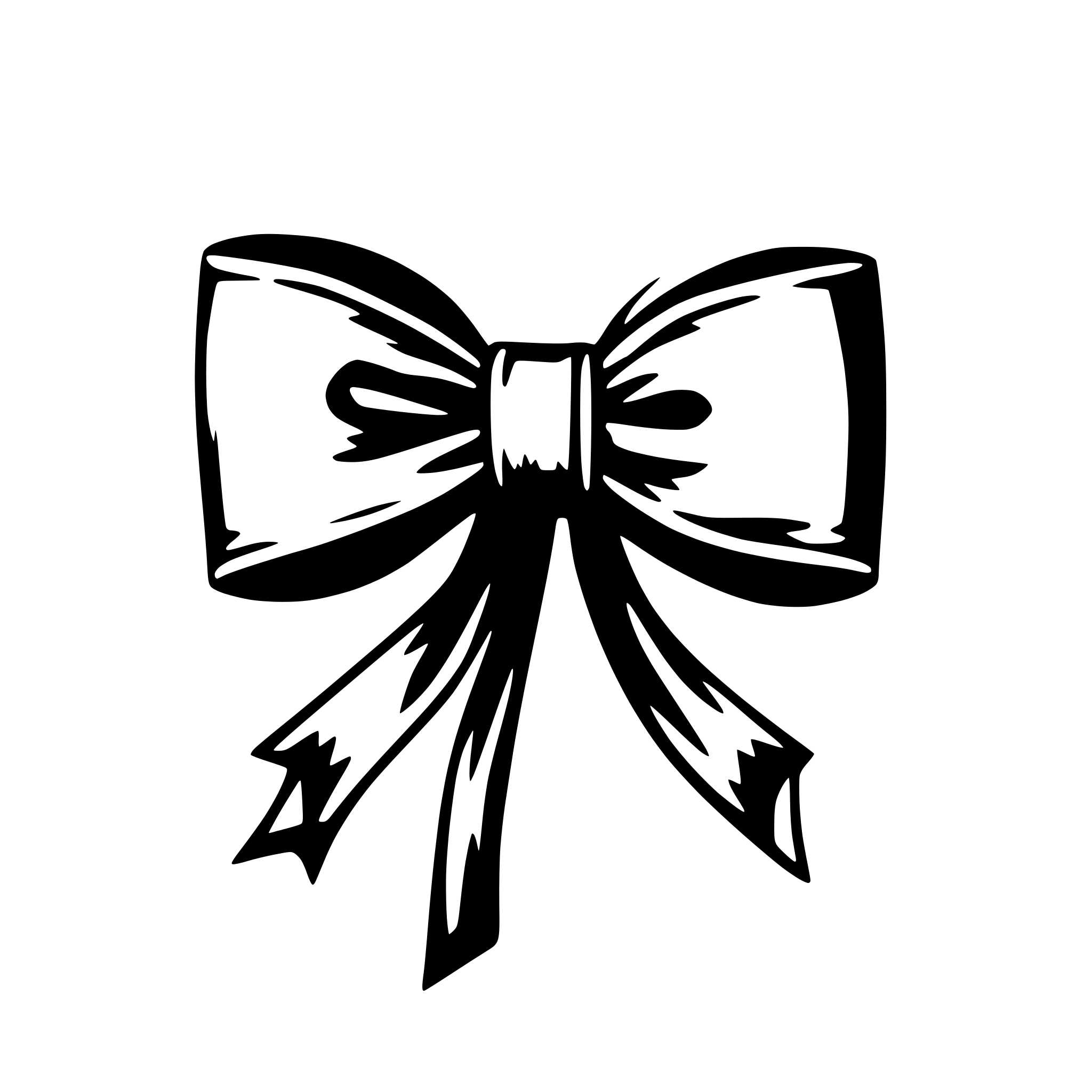 AI-generated SVG of 'bow'