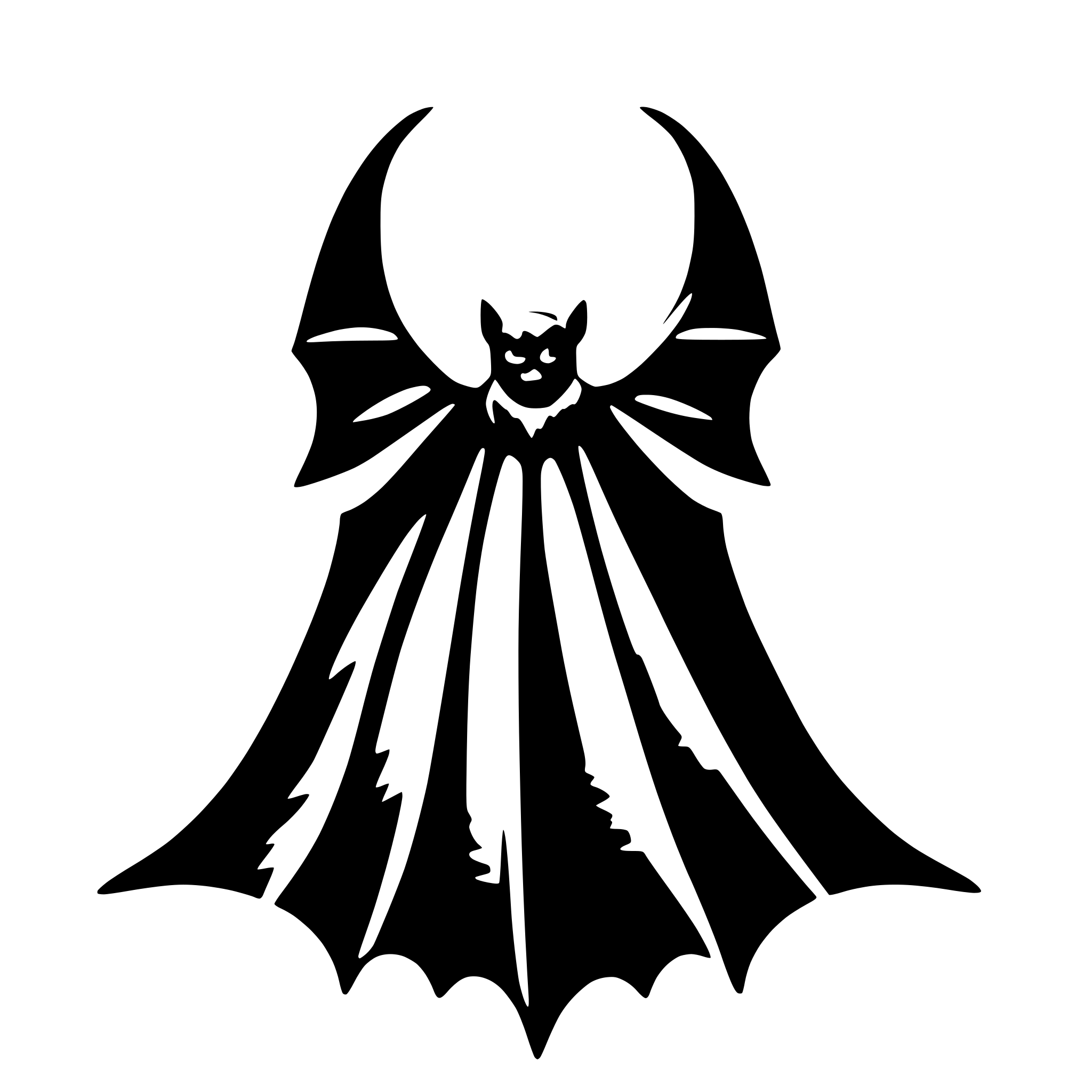 AI-generated SVG of 'bat wings'