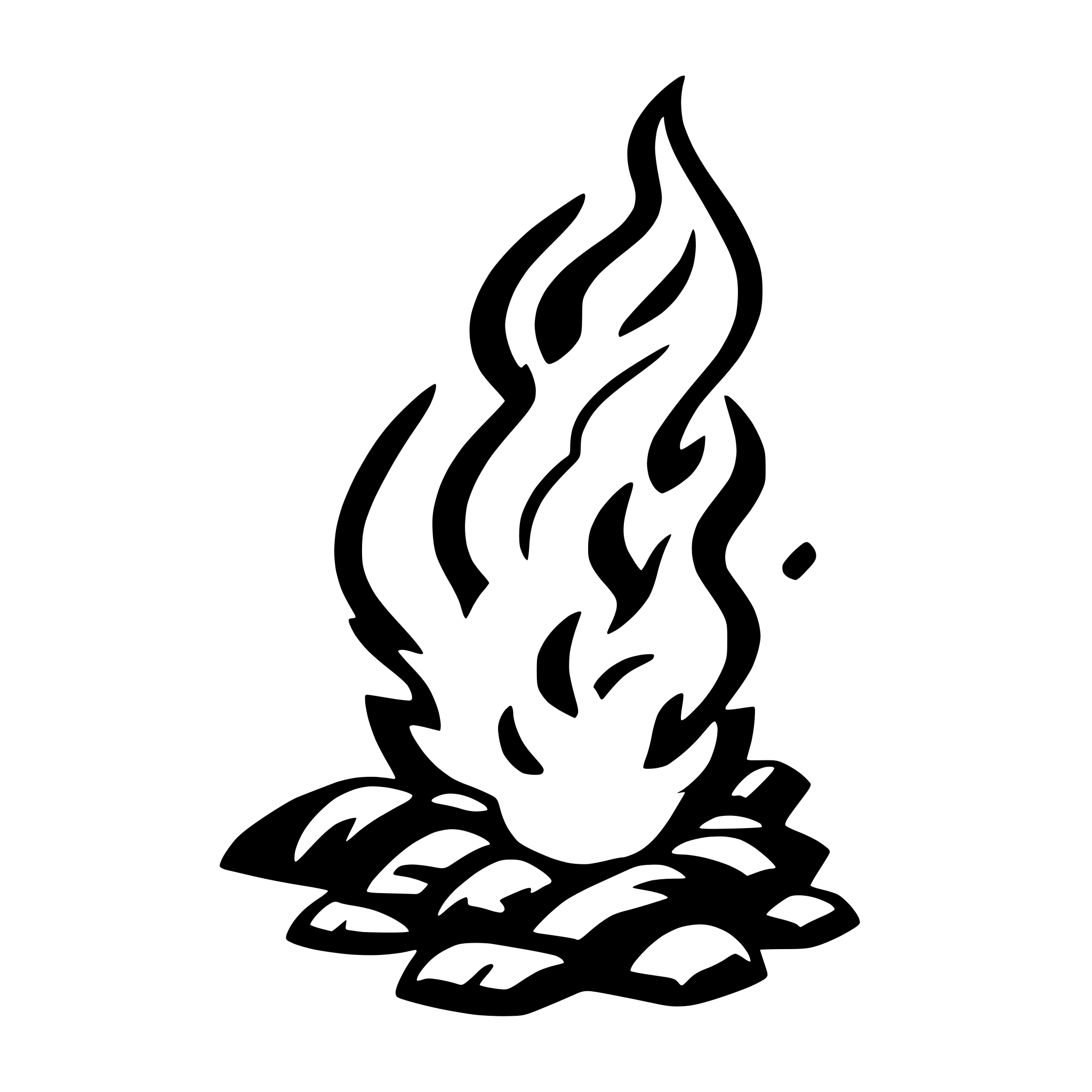 AI-generated SVG of a fire