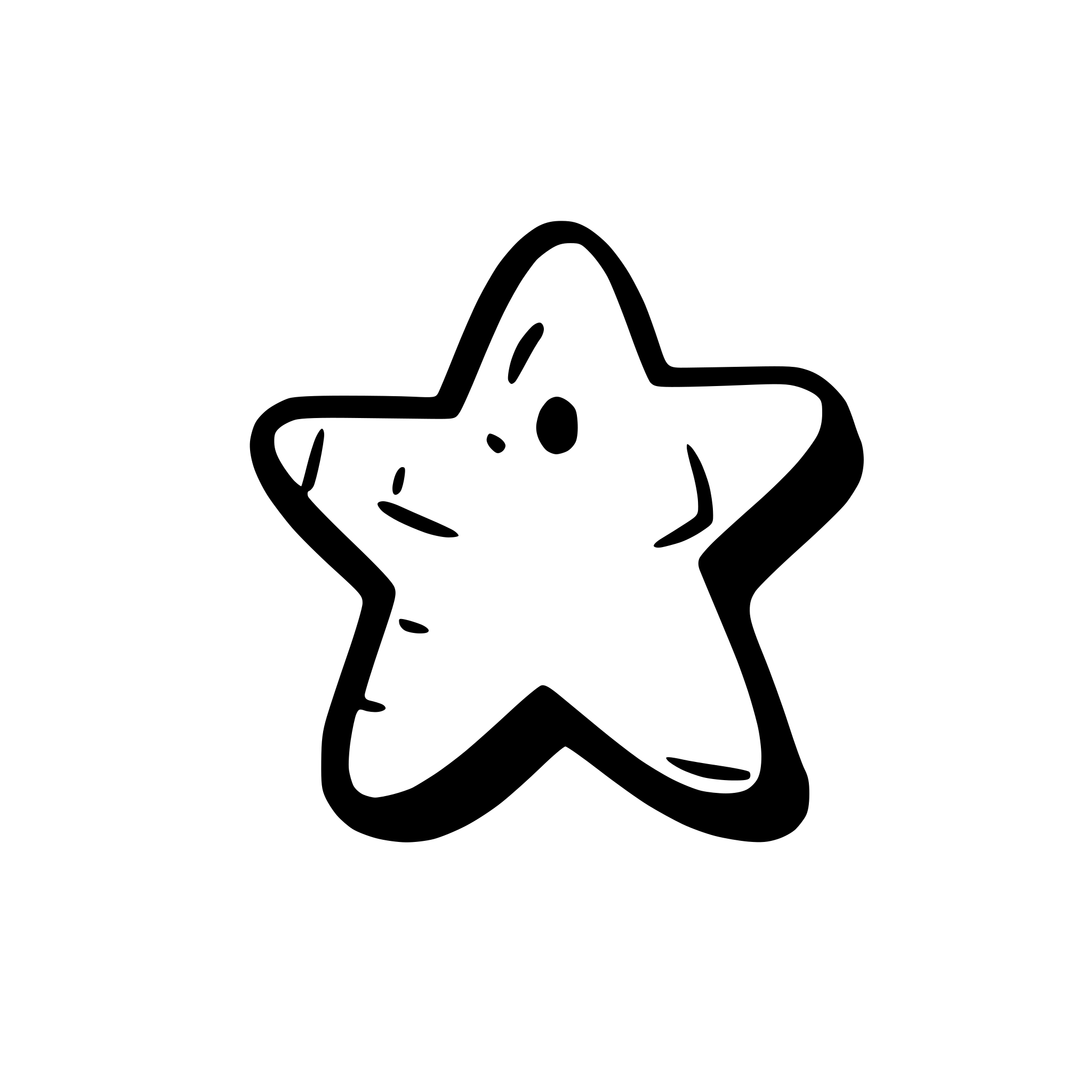 AI-generated SVG of a star