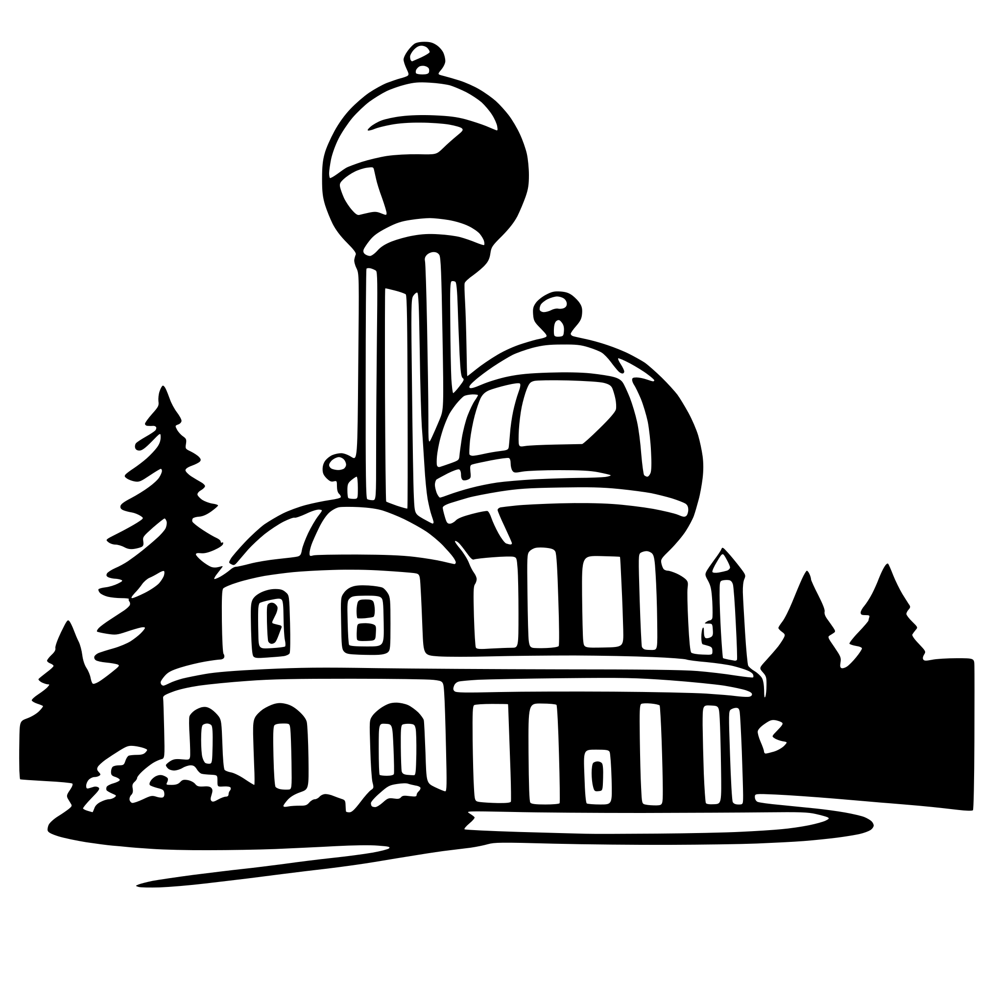 AI-generated SVG of a atomium