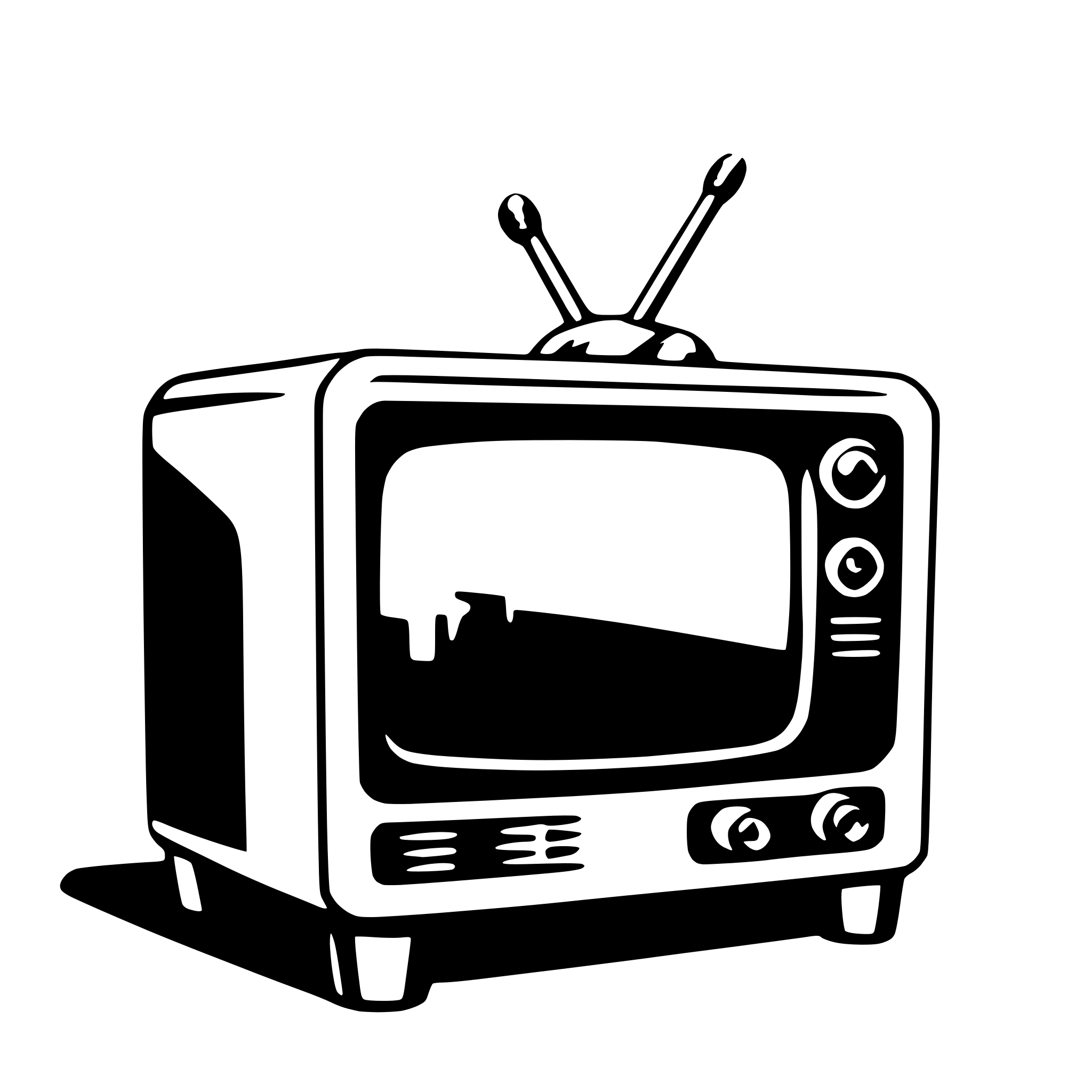 AI-generated SVG of a television