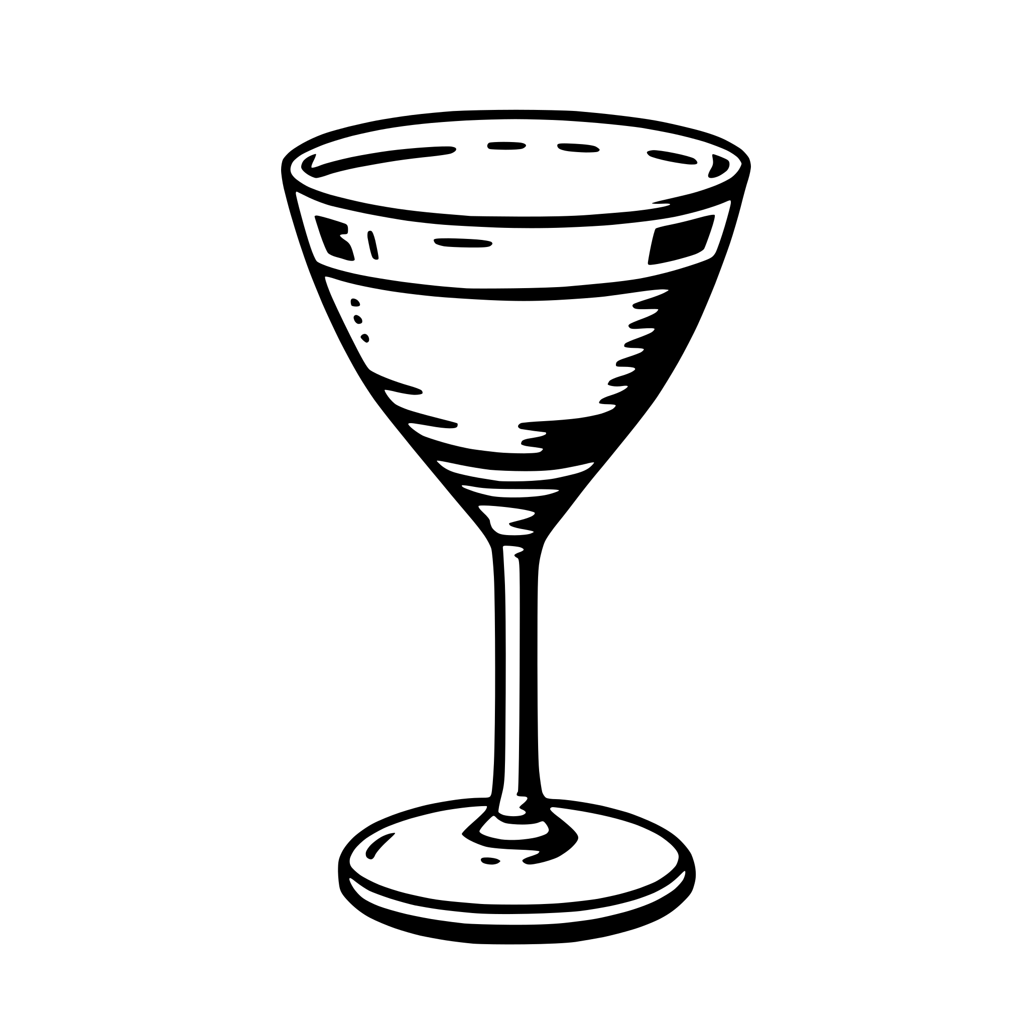 AI-generated SVG of 'martini glass'