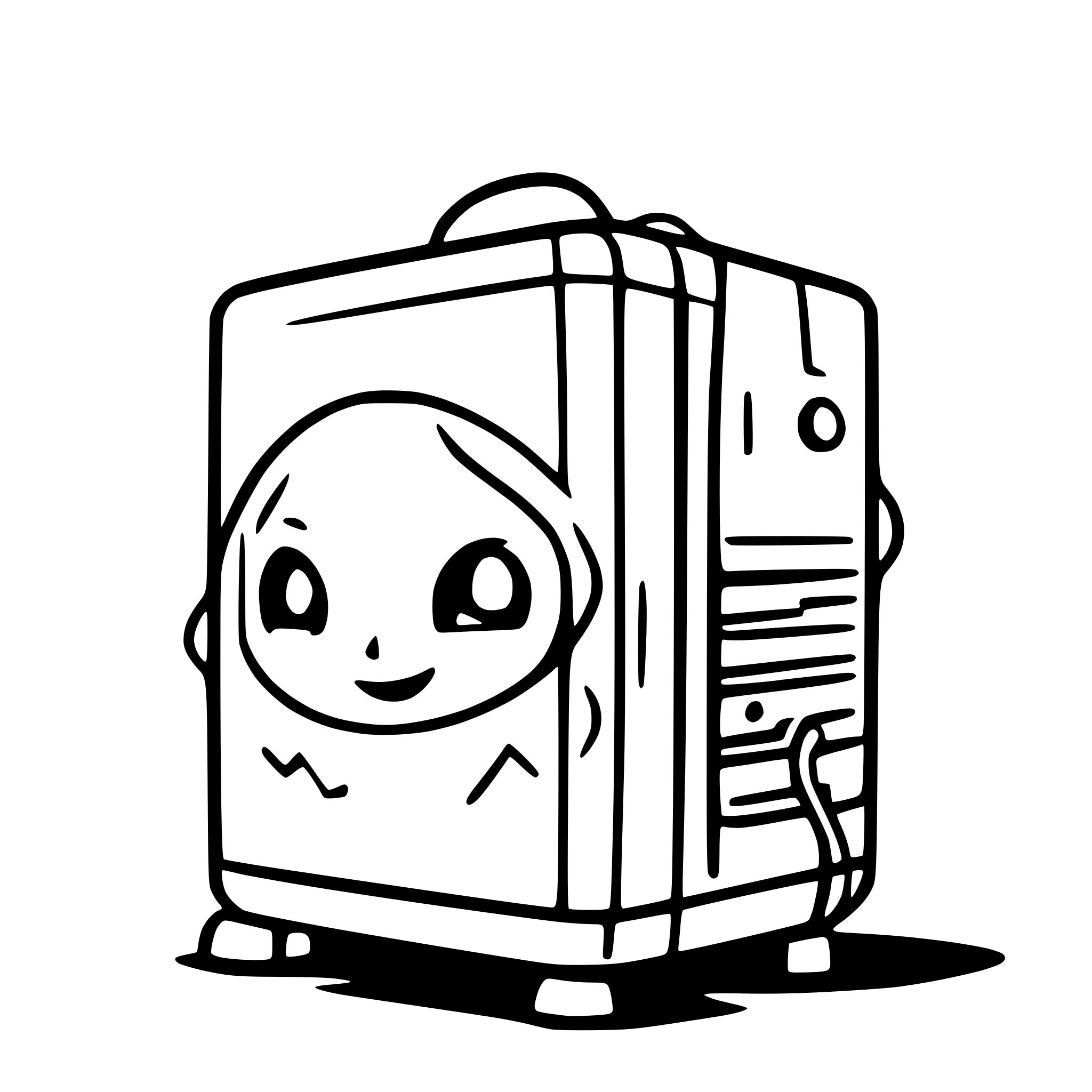AI-generated SVG of a server cloud speaker