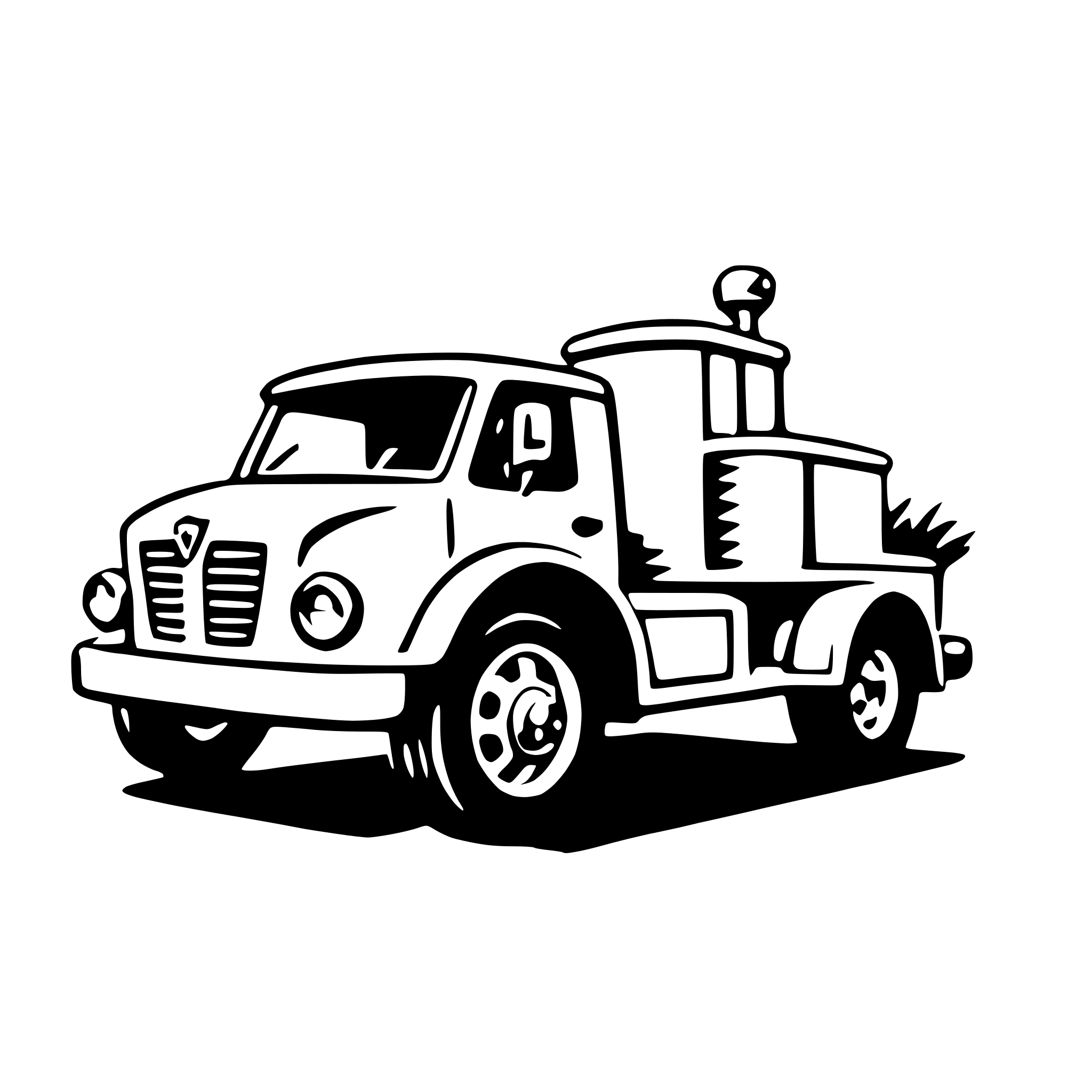 AI-generated SVG of a tow truck