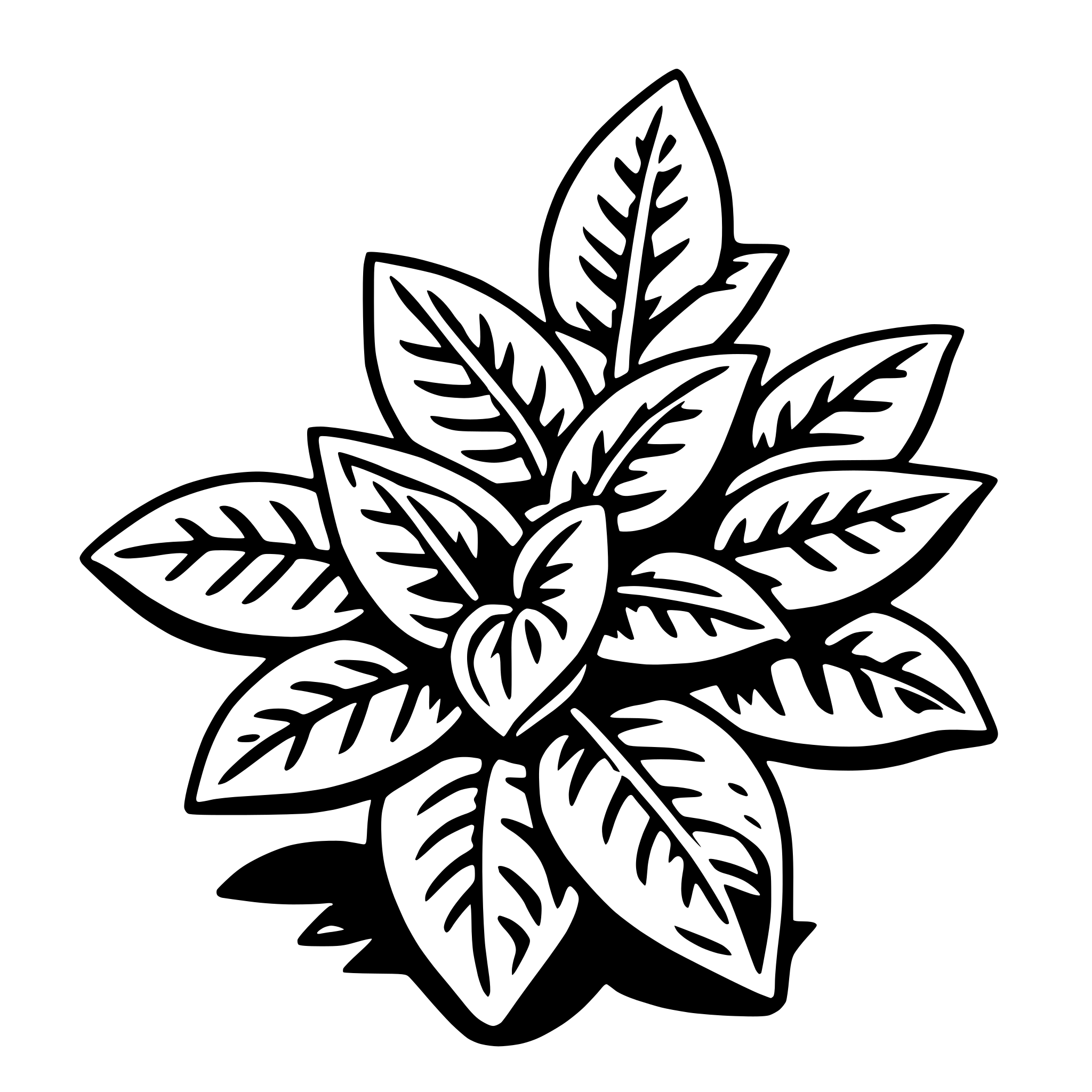 AI-generated SVG of a oregano