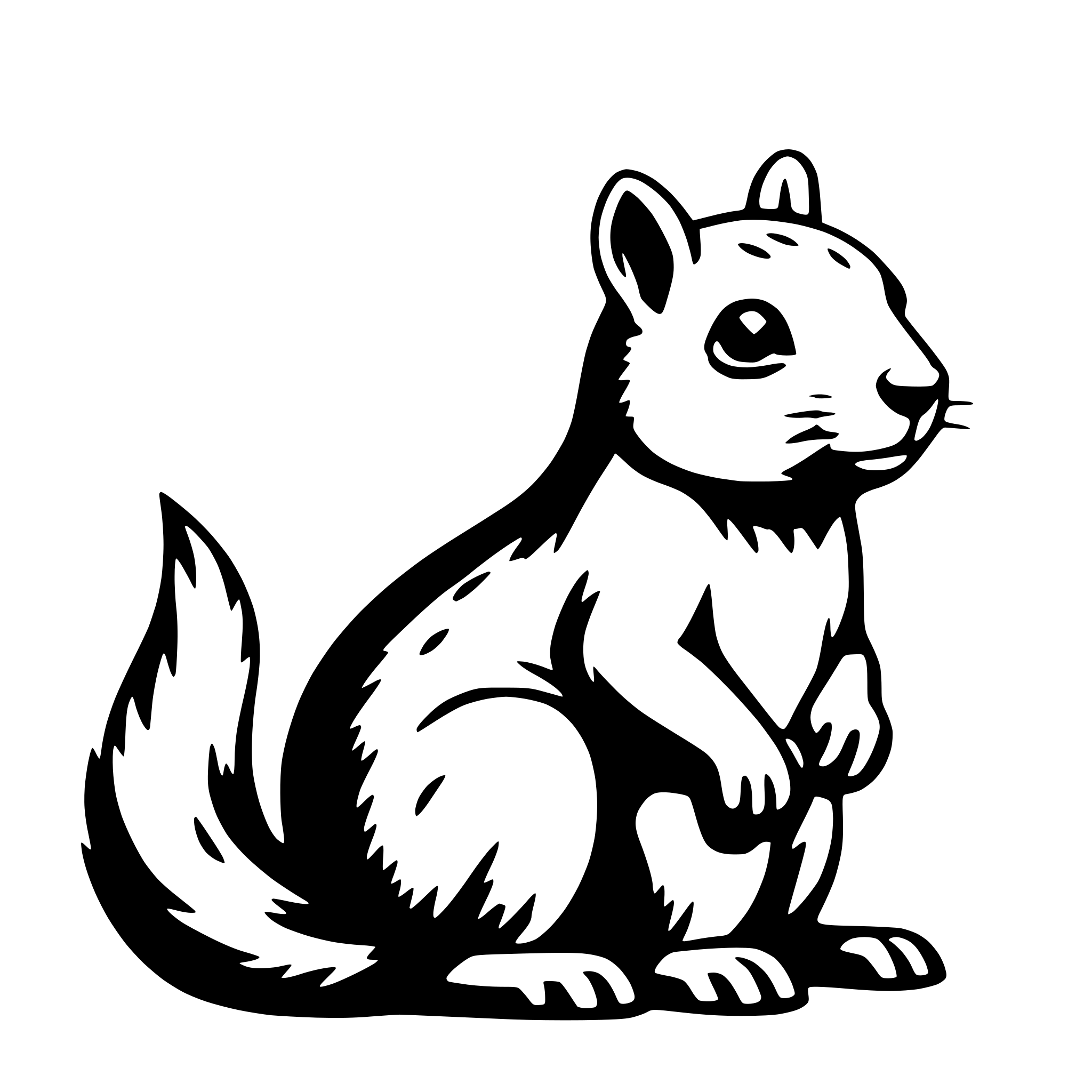 AI-generated SVG of 'squirrel'