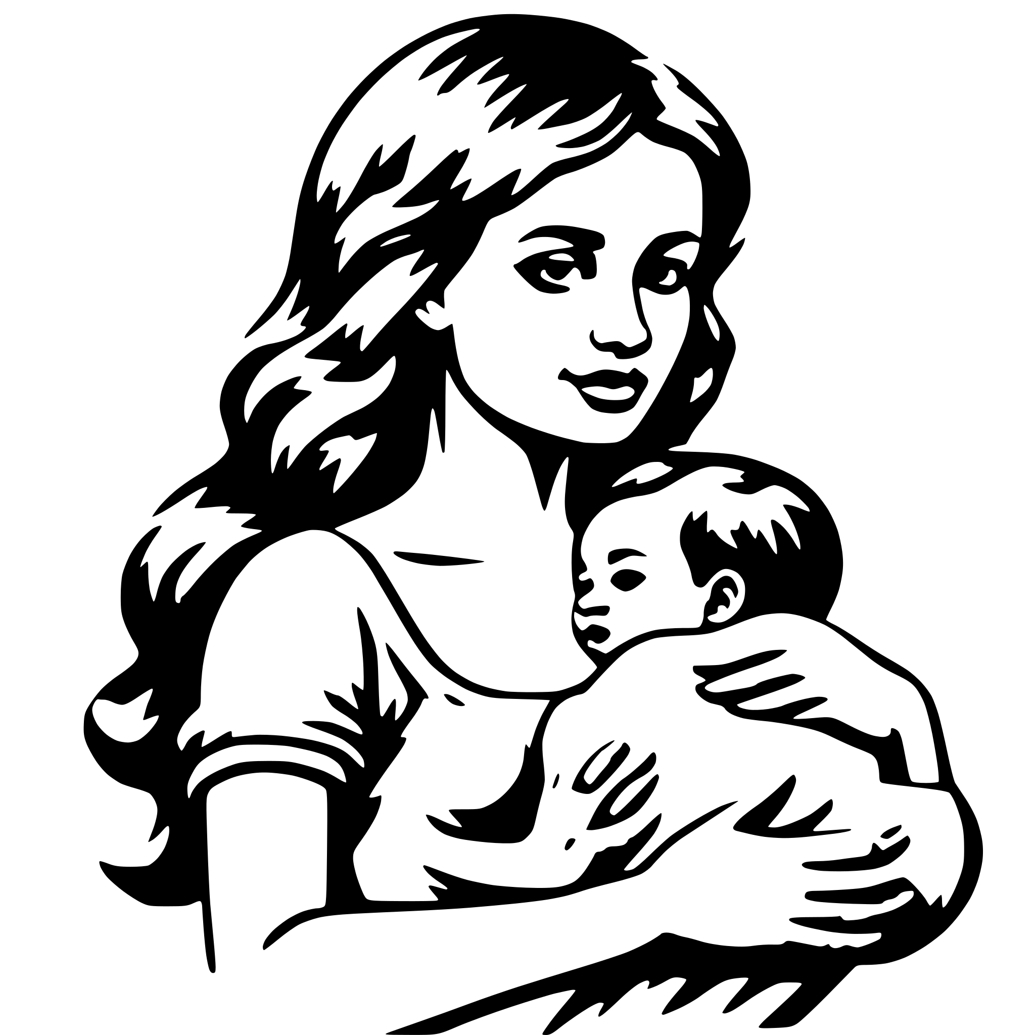 AI-generated SVG of a Breastfeeding