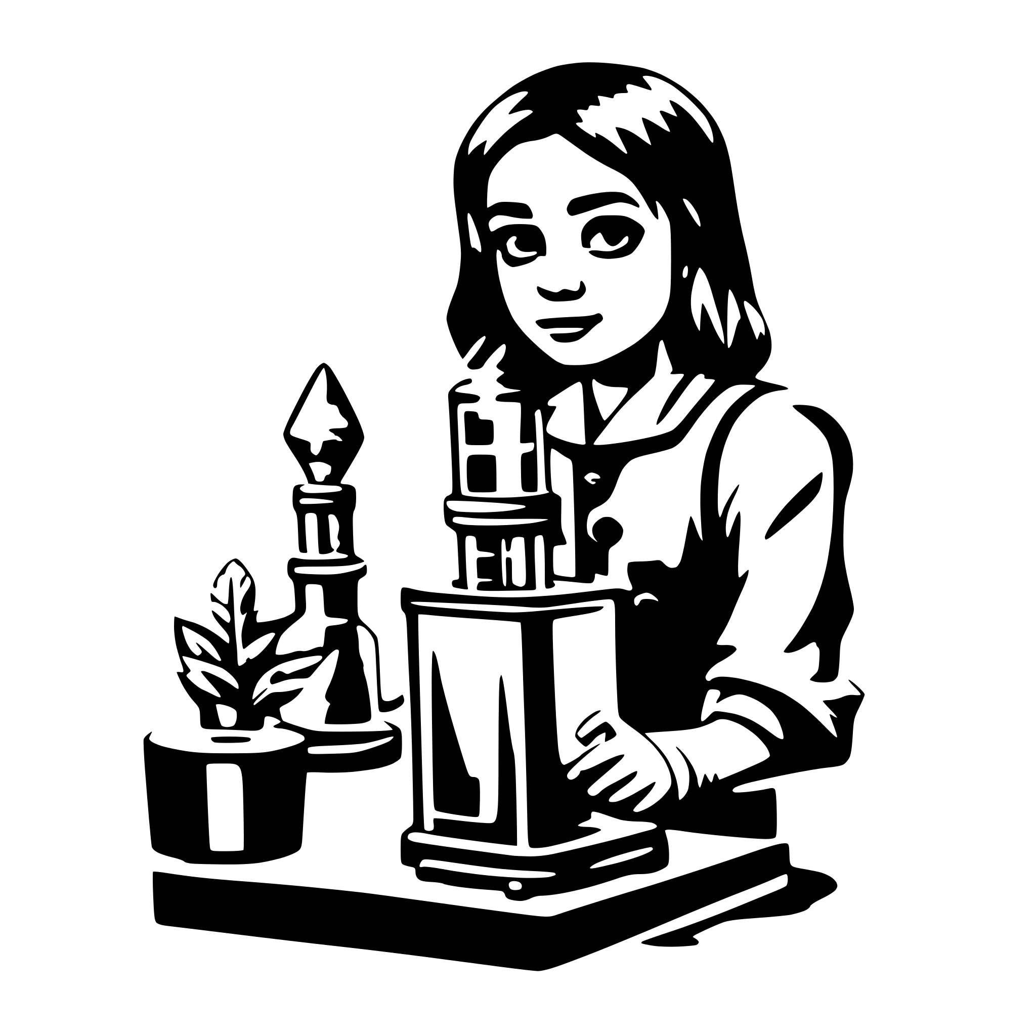 AI-generated SVG of 'young science innovators'
