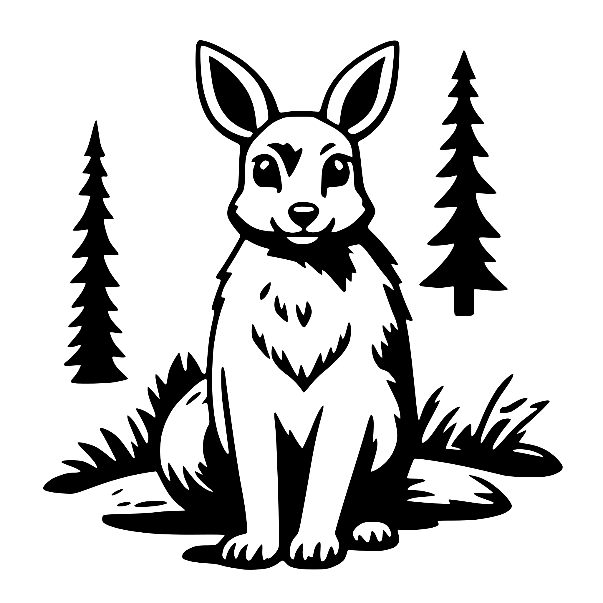 AI-generated SVG of 'woodland creature'